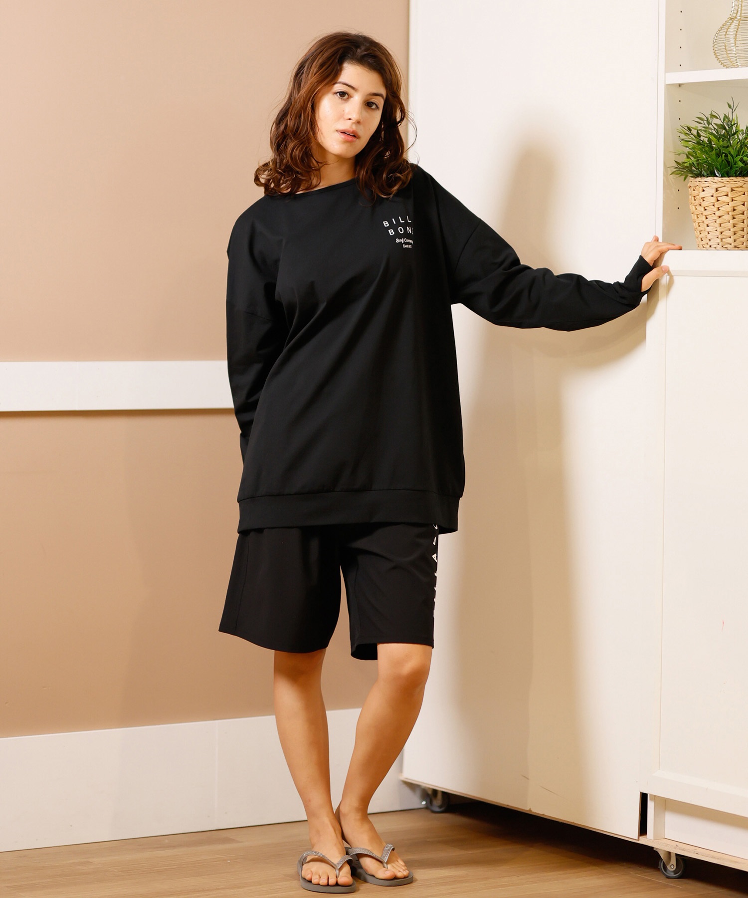 BILLABONG ビラボン 水着 レディース ラッシュガード 水着 レディース BF013-856(WHT-M)