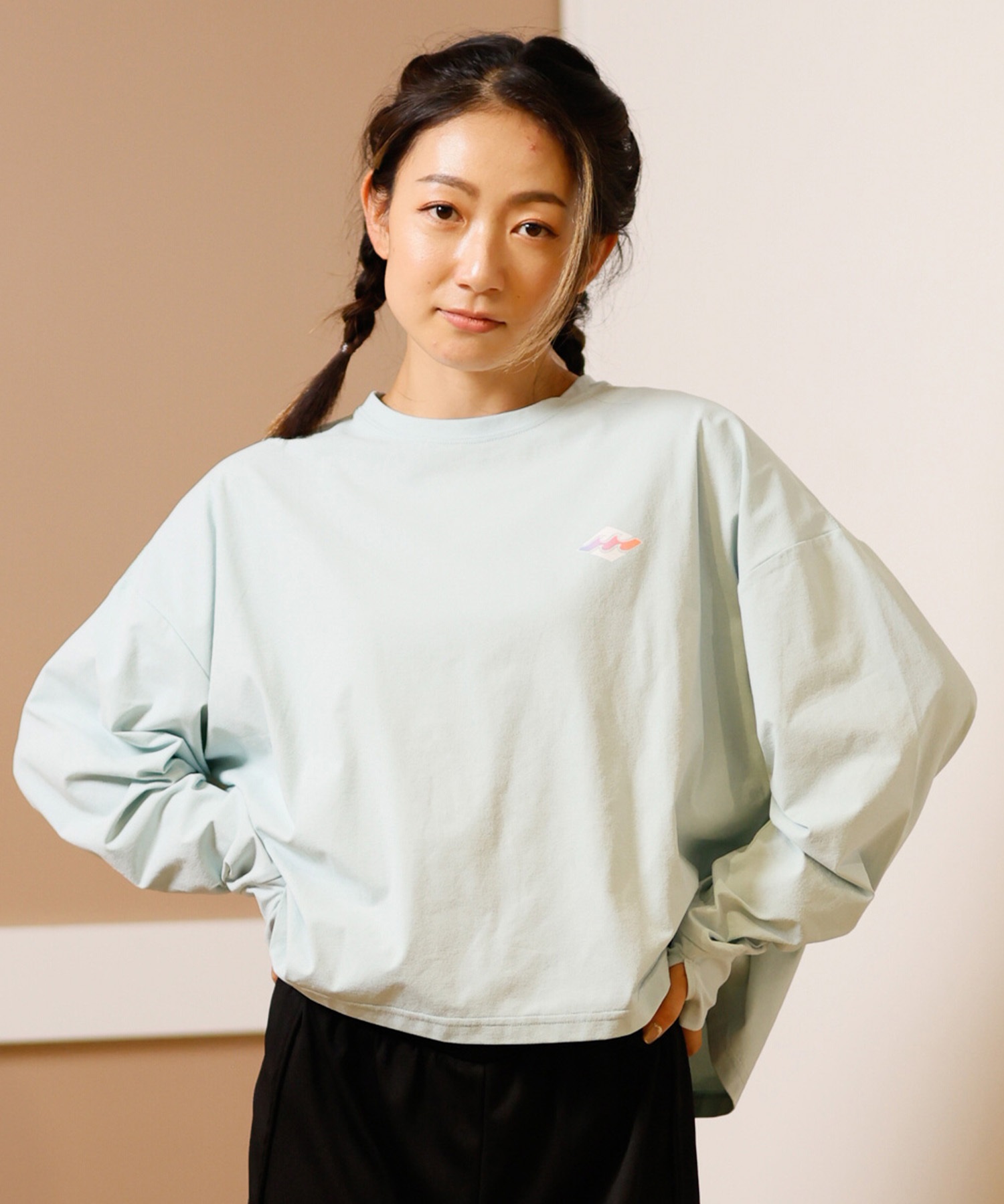 BILLABONG ビラボン 水着 レディース ラッシュガード 長袖 Tシャツ ロンT クロップド丈 ショート丈 水陸両用 UVカット BF013-857(WHT-M)