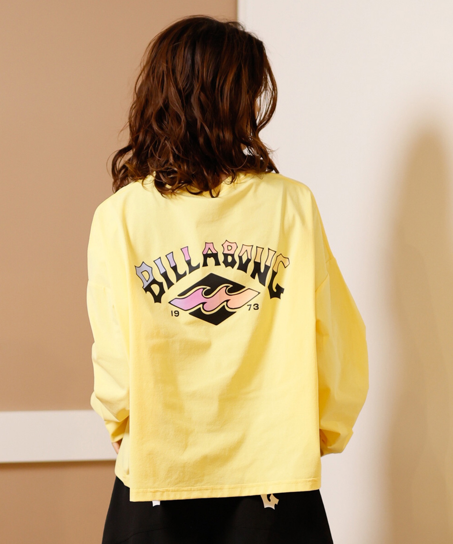 BILLABONG ビラボン 水着 レディース ラッシュガード 長袖 Tシャツ ロンT クロップド丈 ショート丈 水陸両用 UVカット BF013-857(WHT-M)
