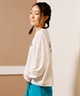 BILLABONG ビラボン 水着 レディース ラッシュガード 長袖 Tシャツ ロンT クロップド丈 ショート丈 水陸両用 UVカット BF013-857(WHT-M)