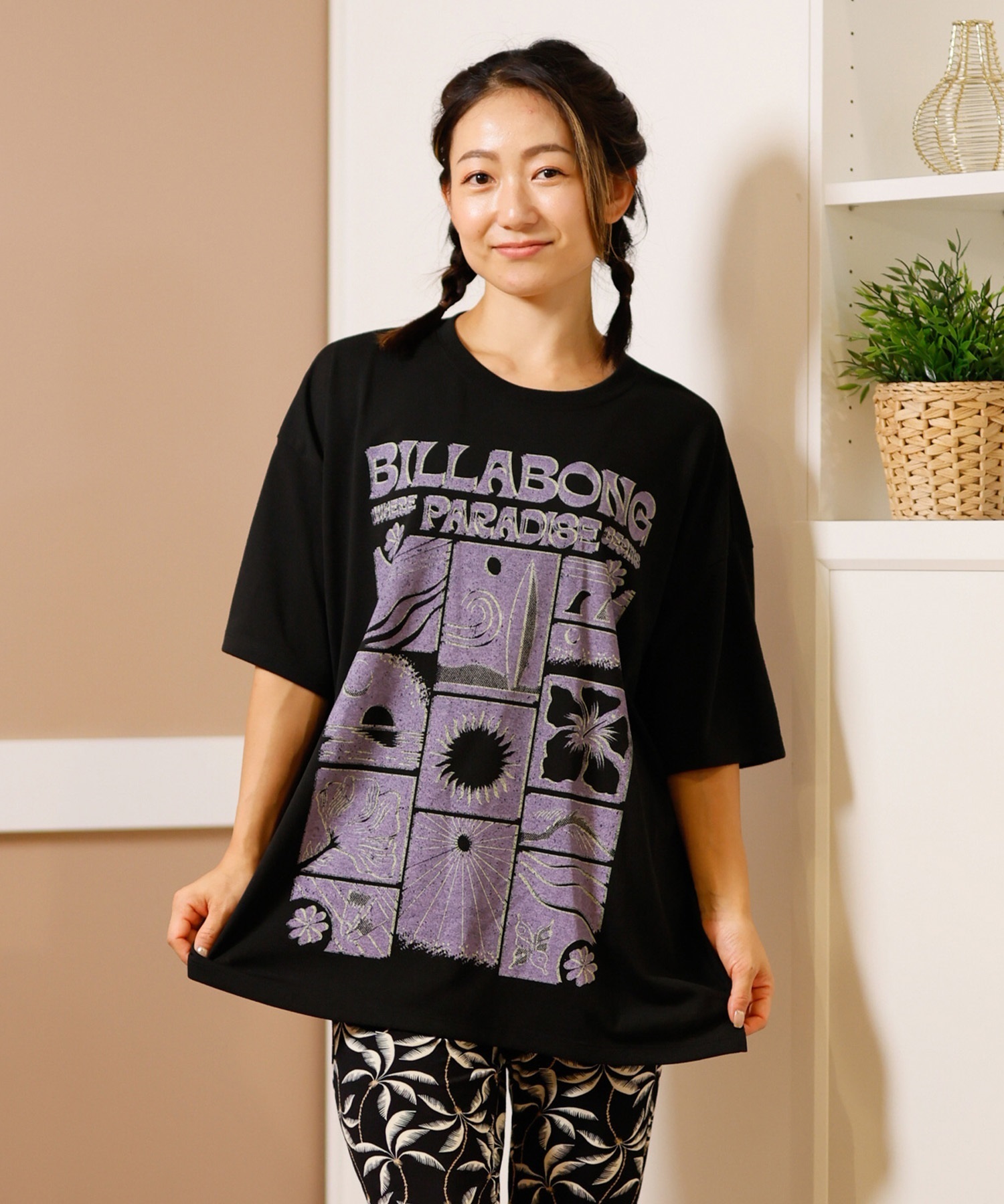 BILLABONG ビラボン 水着 レディース ラッシュガード 半袖 Tシャツ