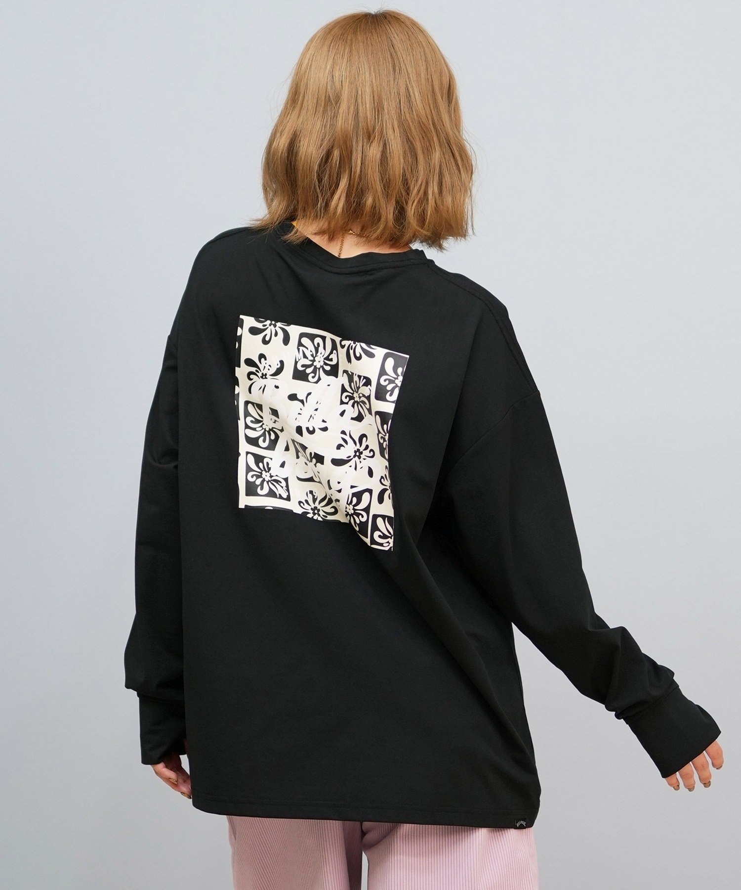 グレーLサイズRHC ロンハーマン BILLABONG ラッシュガード 水陸両用 BILLABONG ビラボン 水着 ラッシュガード 長袖 Tシャツ ロンT
