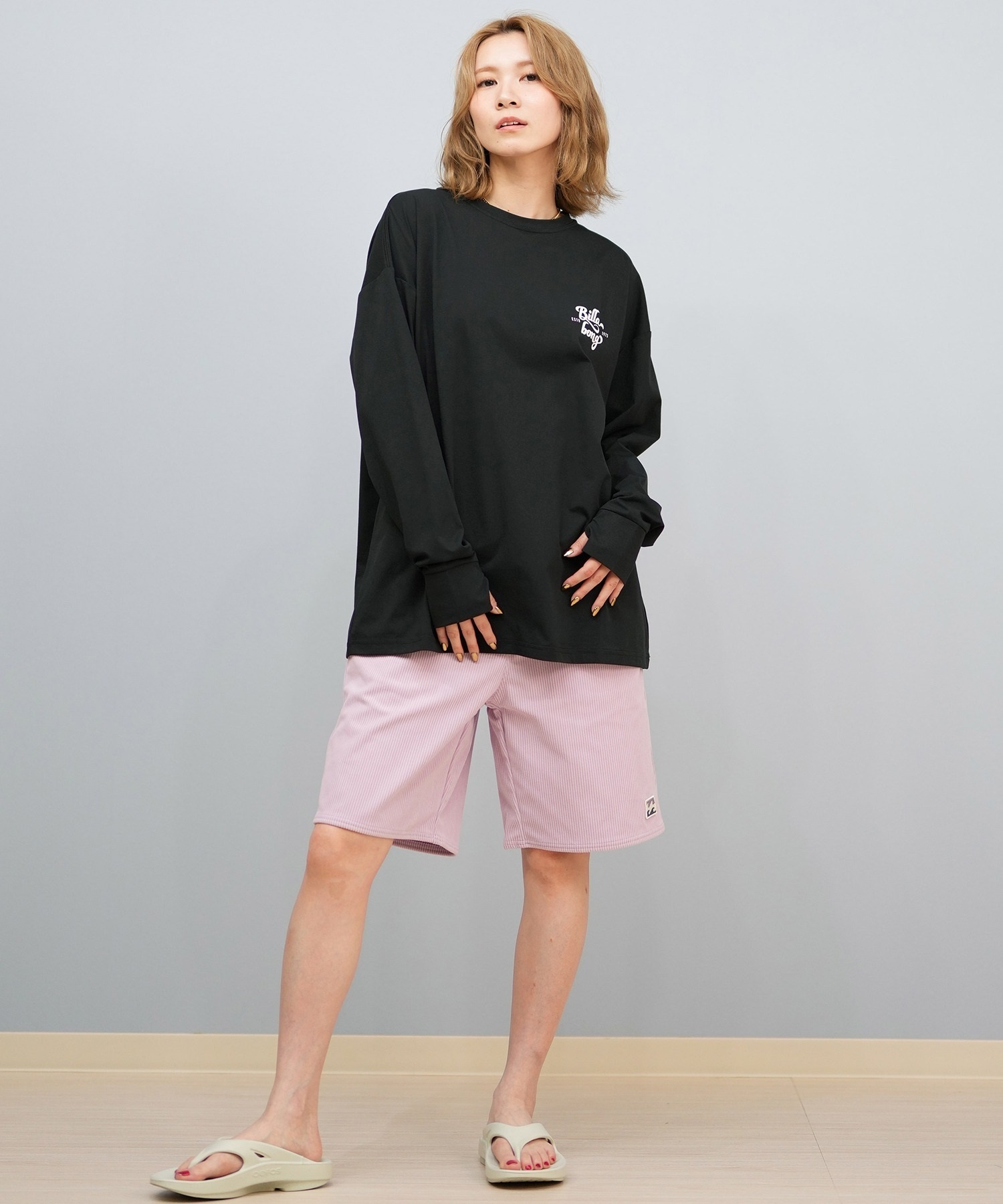 BILLABONG 長袖 ラッシュガード 水陸両用 ロンT 水着 ビラボン L BILLABONG ビラボン 水着 ラッシュガード 長袖 Tシャツ ロンT