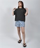 BILLABONG ビラボン 水着 ラッシュガード 半袖 Tシャツ レディース クロップド丈 バックプリント 水陸両用 UVカット BF01C-U02(RAV-M)
