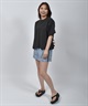 BILLABONG ビラボン 水着 ラッシュガード 半袖 Tシャツ レディース クロップド丈 バックプリント 水陸両用 UVカット BF01C-U02(RAV-M)