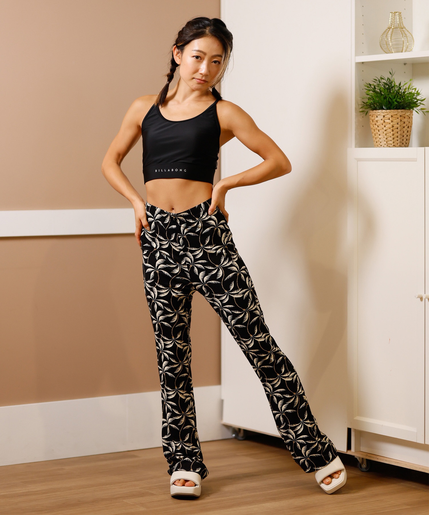 BILLABONG リブフレアパンツ OUTLET】BILLABONG レディース FLARE LEGGING PANT ロングパンツ