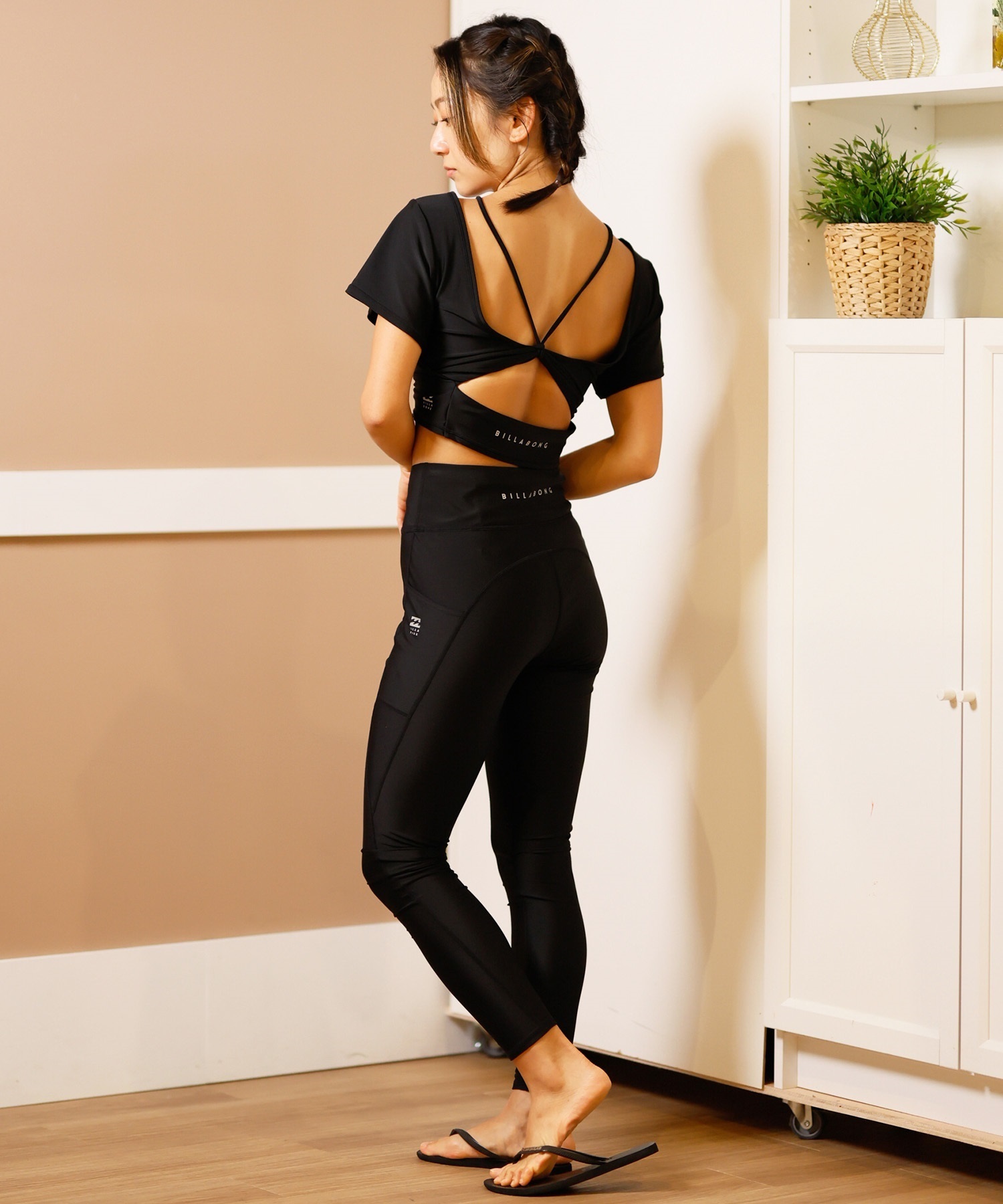 BILLABONG ビラボン ラッシュガード レディース ブラトップ フレア 水陸両用 ユーティリティ UVカット 速乾 セットアップ対応 BF013-882(BPB-M)