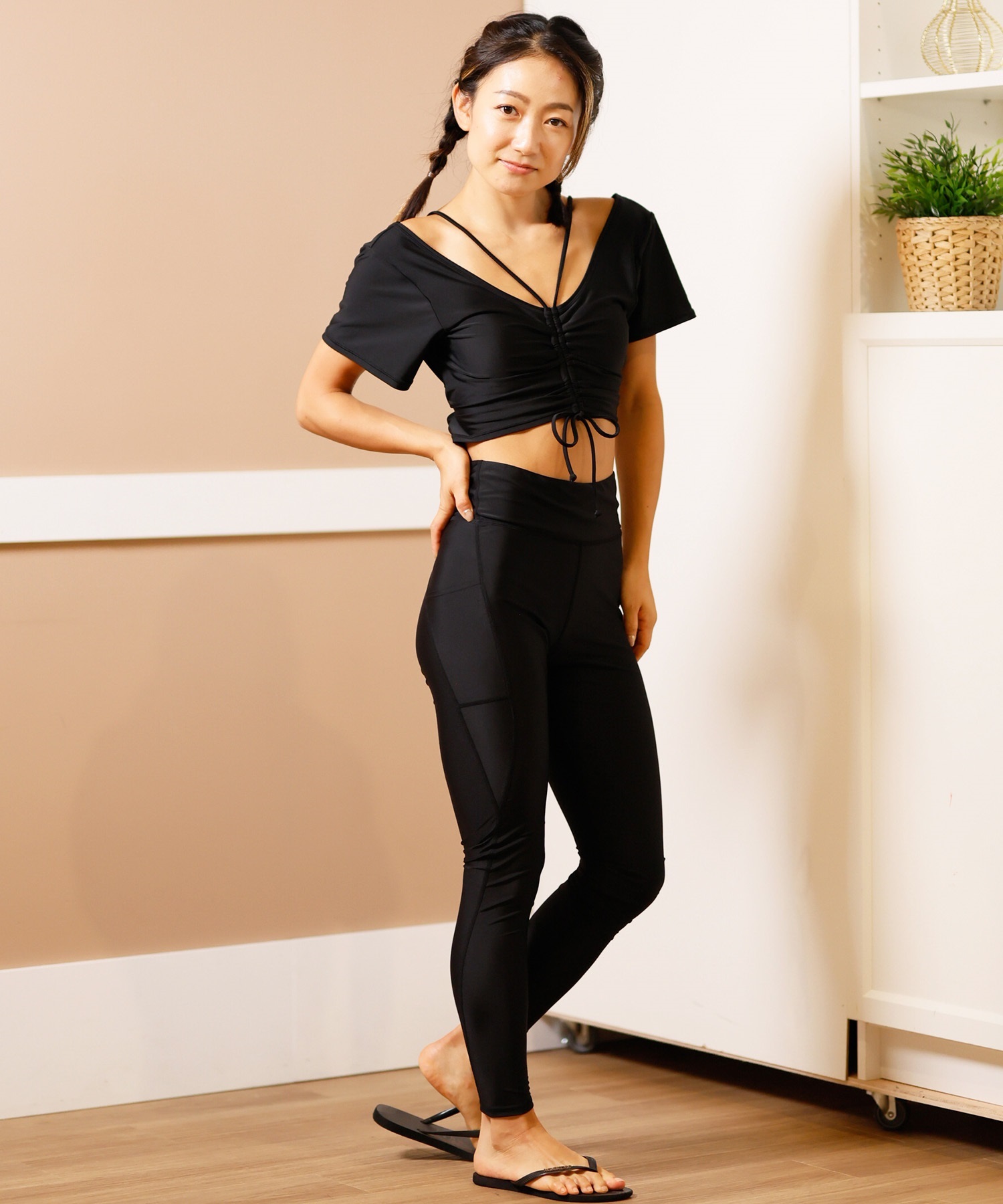 BILLABONG ビラボン ラッシュガード レディース レギンス 水陸両用 ユーティリティ UVカット 速乾 セットアップ対応 BF013-883(BPB-M)