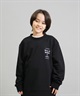 BILLABONG ビラボン トレーナー スウェット キッズ ジュニア 子供 クルーネック ロゴ バックプリント 裏毛 親子コーデ BF016-001(GRN-140cm)