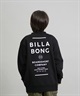 BILLABONG ビラボン トレーナー スウェット キッズ ジュニア 子供 クルーネック ロゴ バックプリント 裏毛 親子コーデ BF016-001(GRN-140cm)