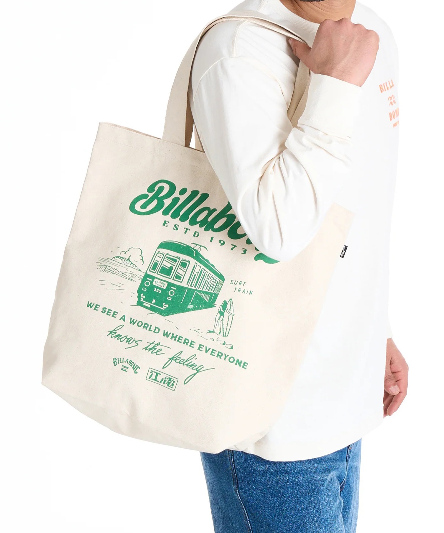 BILLABONG ビラボン トートバッグ 江ノ電 × BILLABONG ENODEN TOTE BAG 