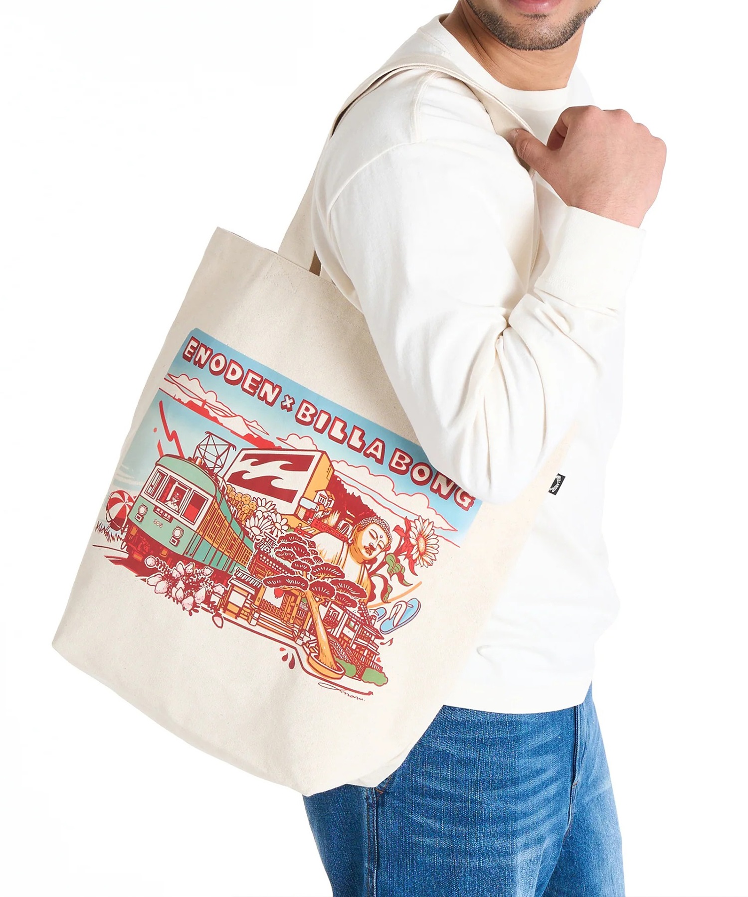 BILLABONG ビラボン トートバッグ 江ノ電 × BILLABONG ENODEN TOTE BAG