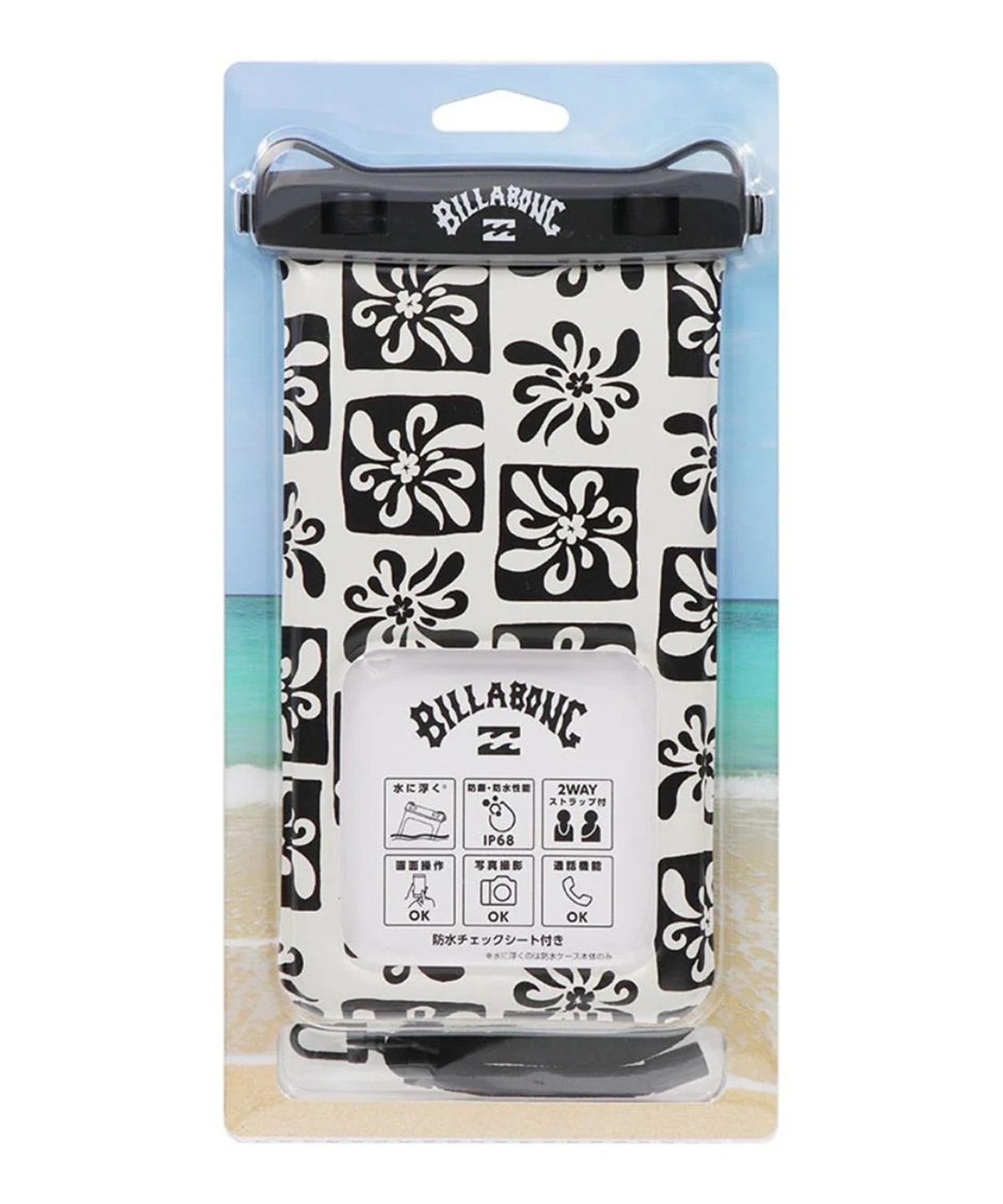 BILLABONG ビラボン スマホケース 防水 ロゴ WATER PROOF CASE BF01C