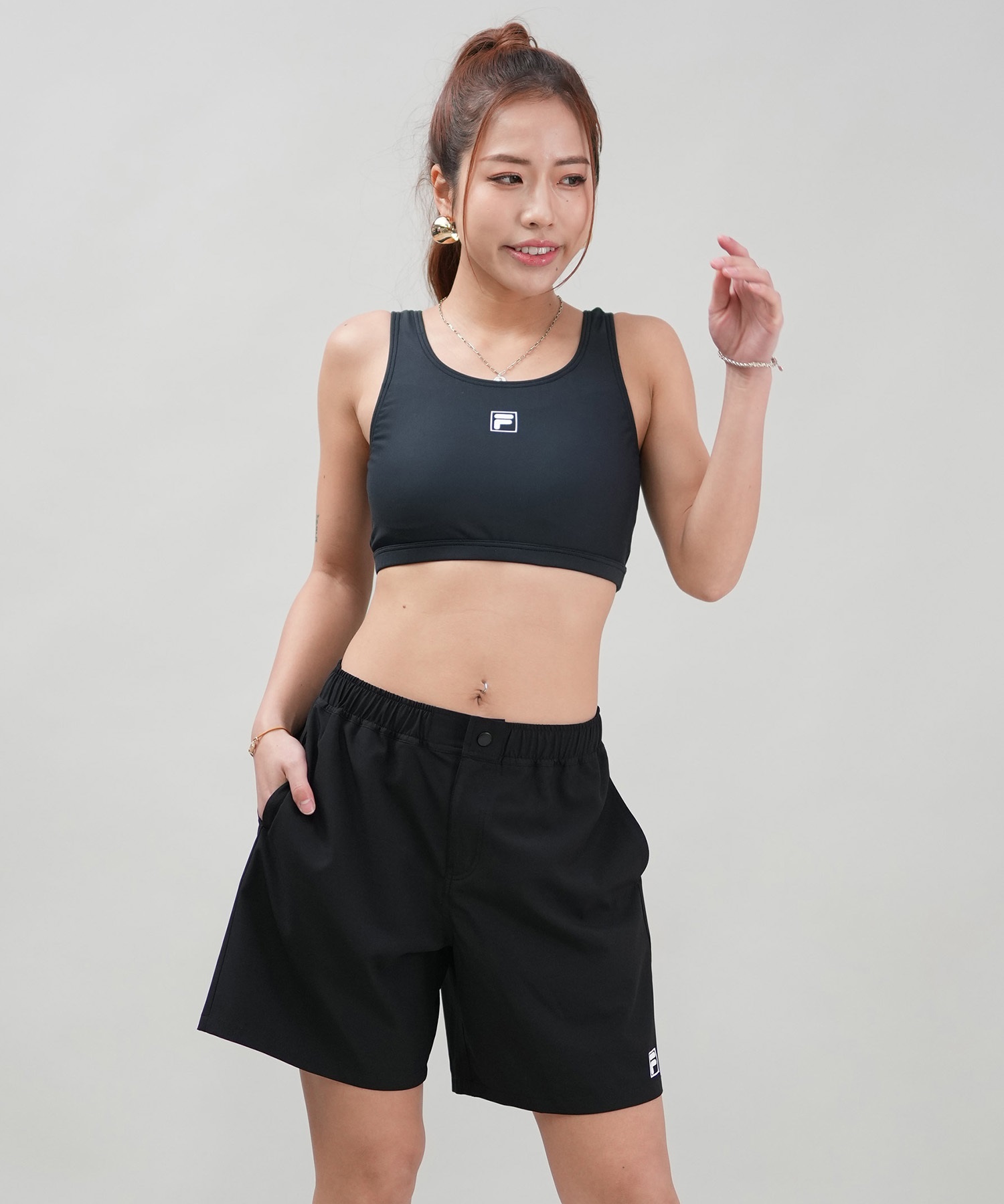 【新品　FILA水着レディース　水陸両用　17LLサイズ】水着4点セット 楽天市場】レディース 水着 タンキニ 4点セット ジャージ素材 T