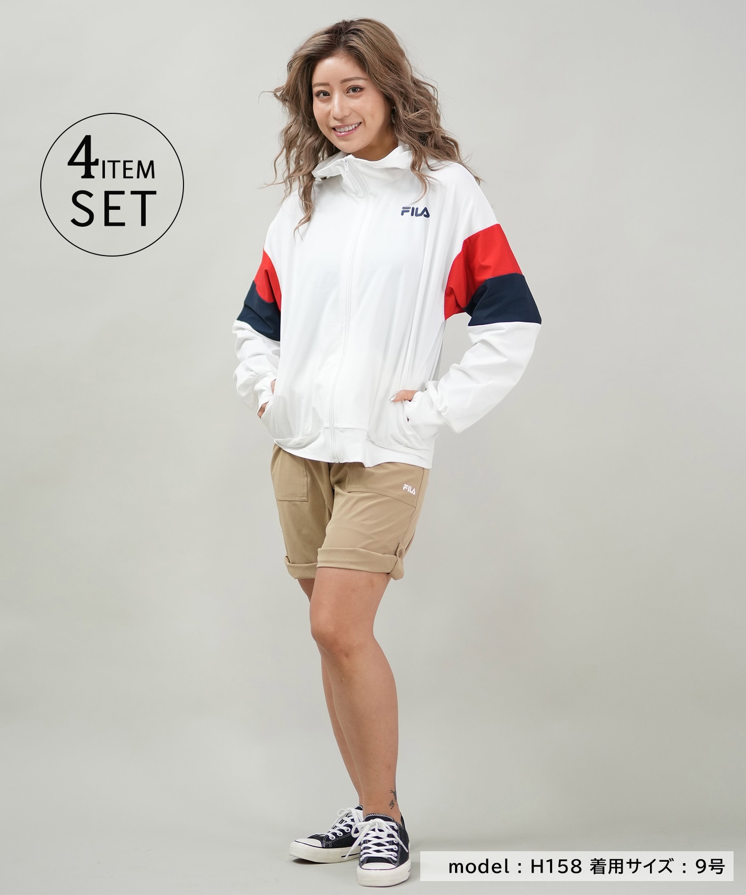 FILA フィラ 4点セット 水着 レディース 325061 セット水着｜ムラサキ