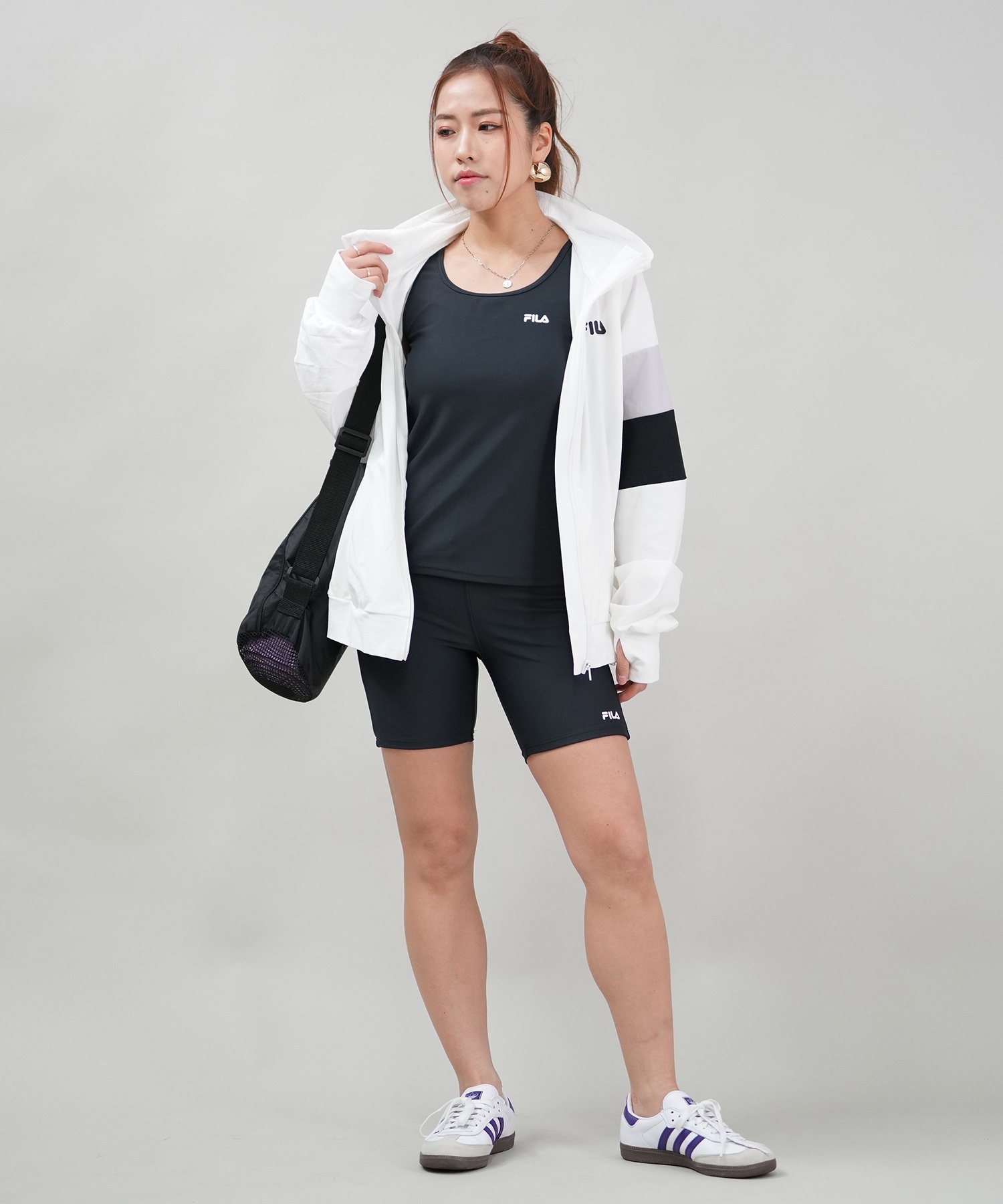 FILA フィラ 4点セット 水着 レディース 325061 セット水着｜ムラサキ