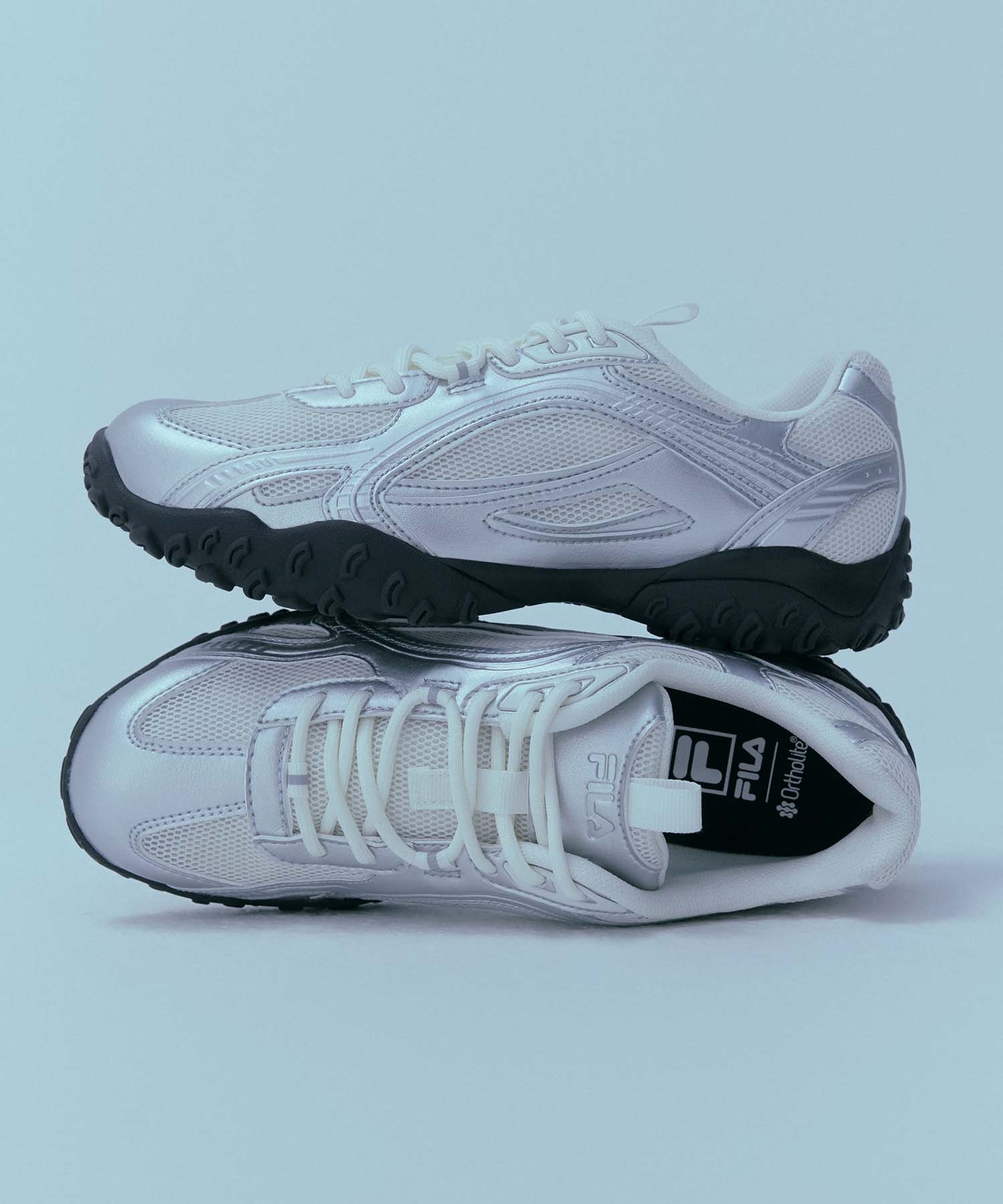 【FILA】 エシャペ MS v2 シルバー IMP. 佐藤新さん着用】ECHAPPE MS / エシャッペ MS 厚底