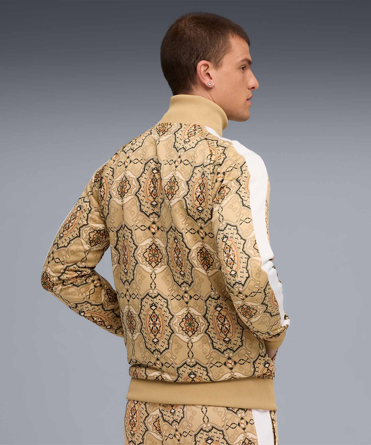 PUMA プーマ ジャージ トラックジャケット メンズ 総柄 セットアップ