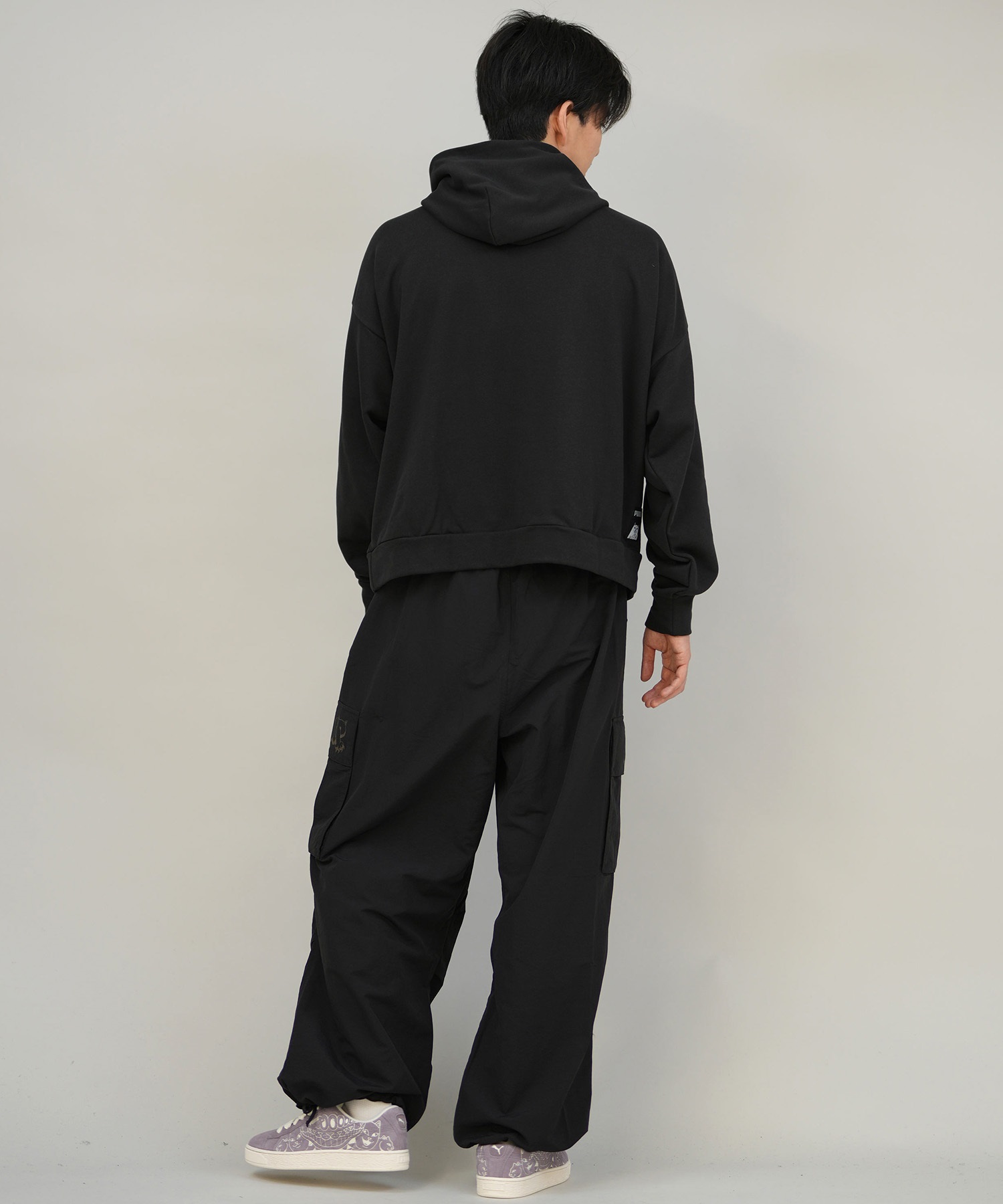 9月27日発売 PUMA プーマ × RIPNDIP リップンディップ コラボ メンズ ボクシー グラフィック フーディ プルオーバー パーカー 裏毛 632414(01-M)