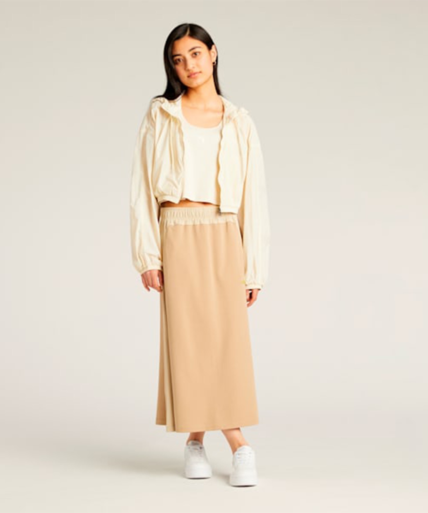 PUMA プーマ パーカー レディース ジップアップパーカー クロップド丈 WARDROBE WOVEN JACKET 633599(87-M)