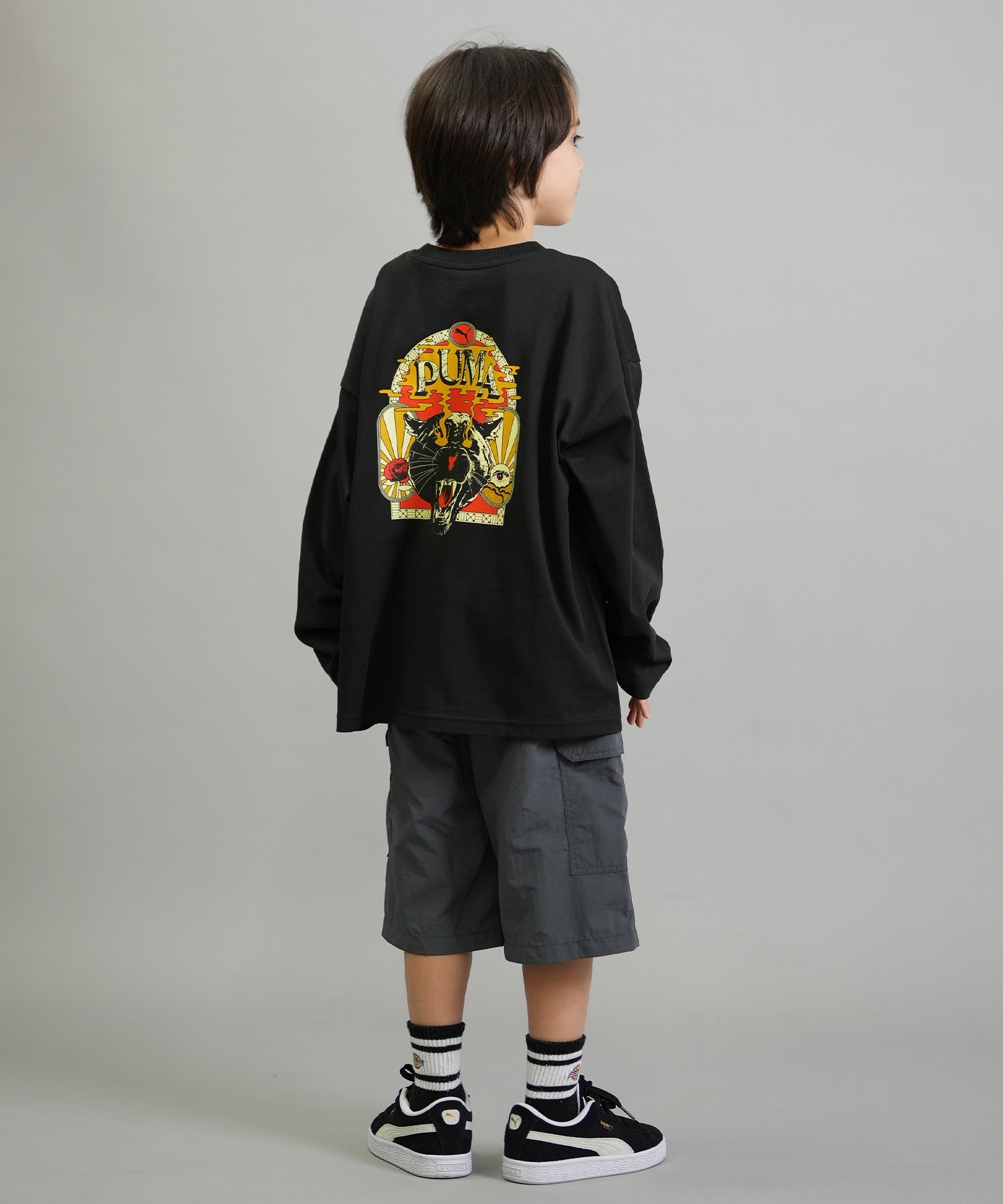 鬼フェード 90s PROCLUB ロンT アセンブルドインメキシコ PUMA SKATEBOARDING プーマ スケートボーディング 長袖 Tシャツ キッズ