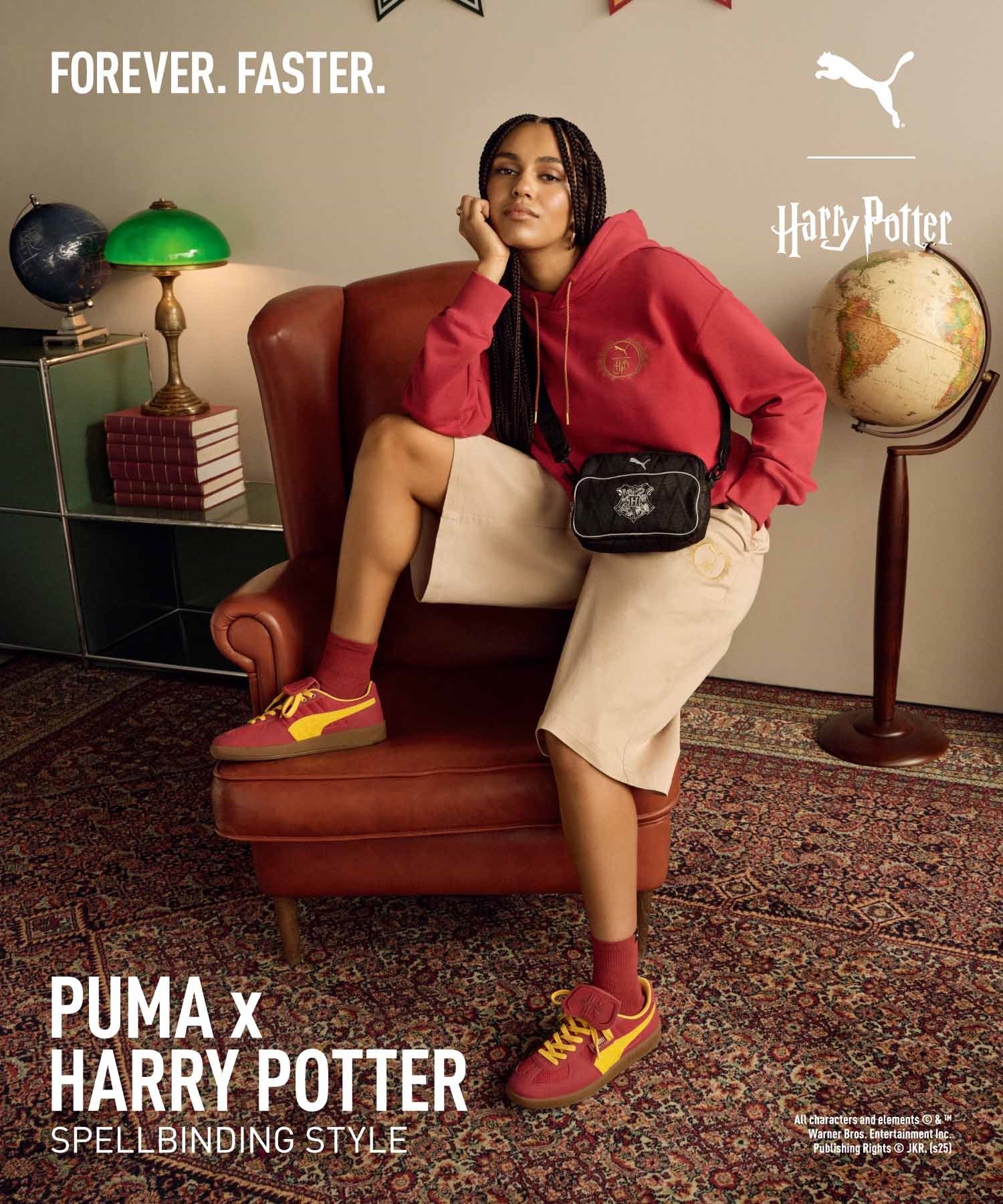 PUMA プーマ シューズ メンズ レディース スニーカー ハリー・ポッター コラボ PALERMO HARRY POTTER パレルモ 401209(01-23.0cm)