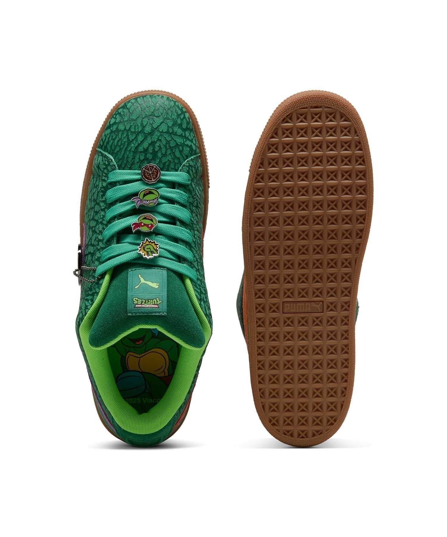 【タートルズコラボ】PUMA プーマ スニーカー メンズ TURTLES タートルズ コラボ 限定 PUMA x TMNT SUEDE XL スウェード 401304(01-26.0cm)
