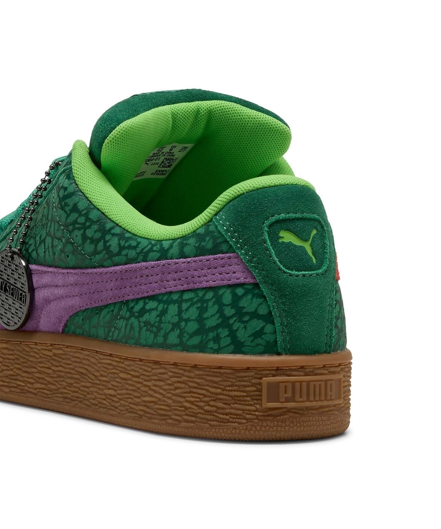 【タートルズコラボ】PUMA プーマ スニーカー メンズ TURTLES タートルズ コラボ 限定 PUMA x TMNT SUEDE XL スウェード 401304(01-26.0cm)