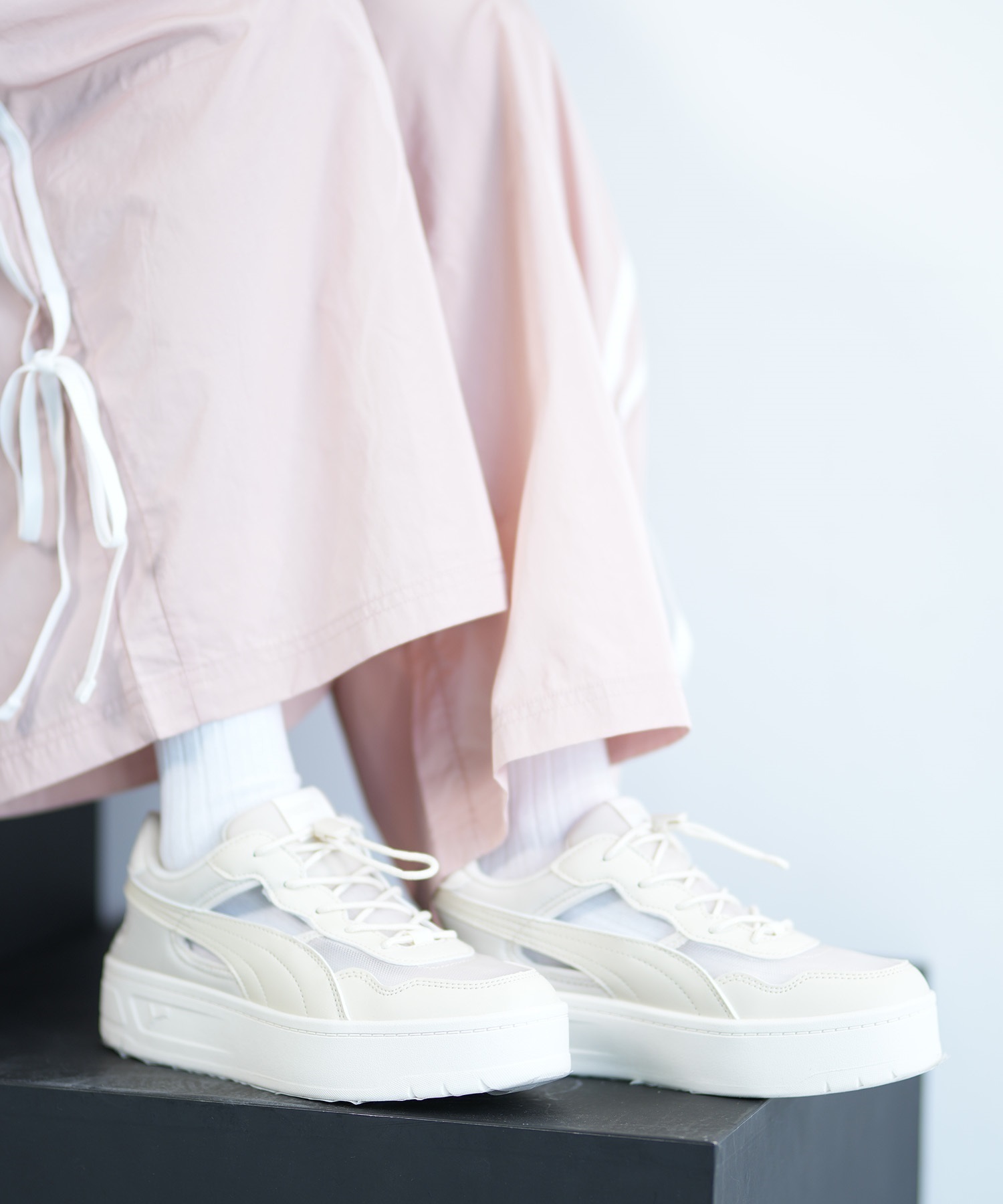 PUMA プーマ シューズ レディース スニーカー COURT LALLY SKYE MULE 402450(01-23.0cm)