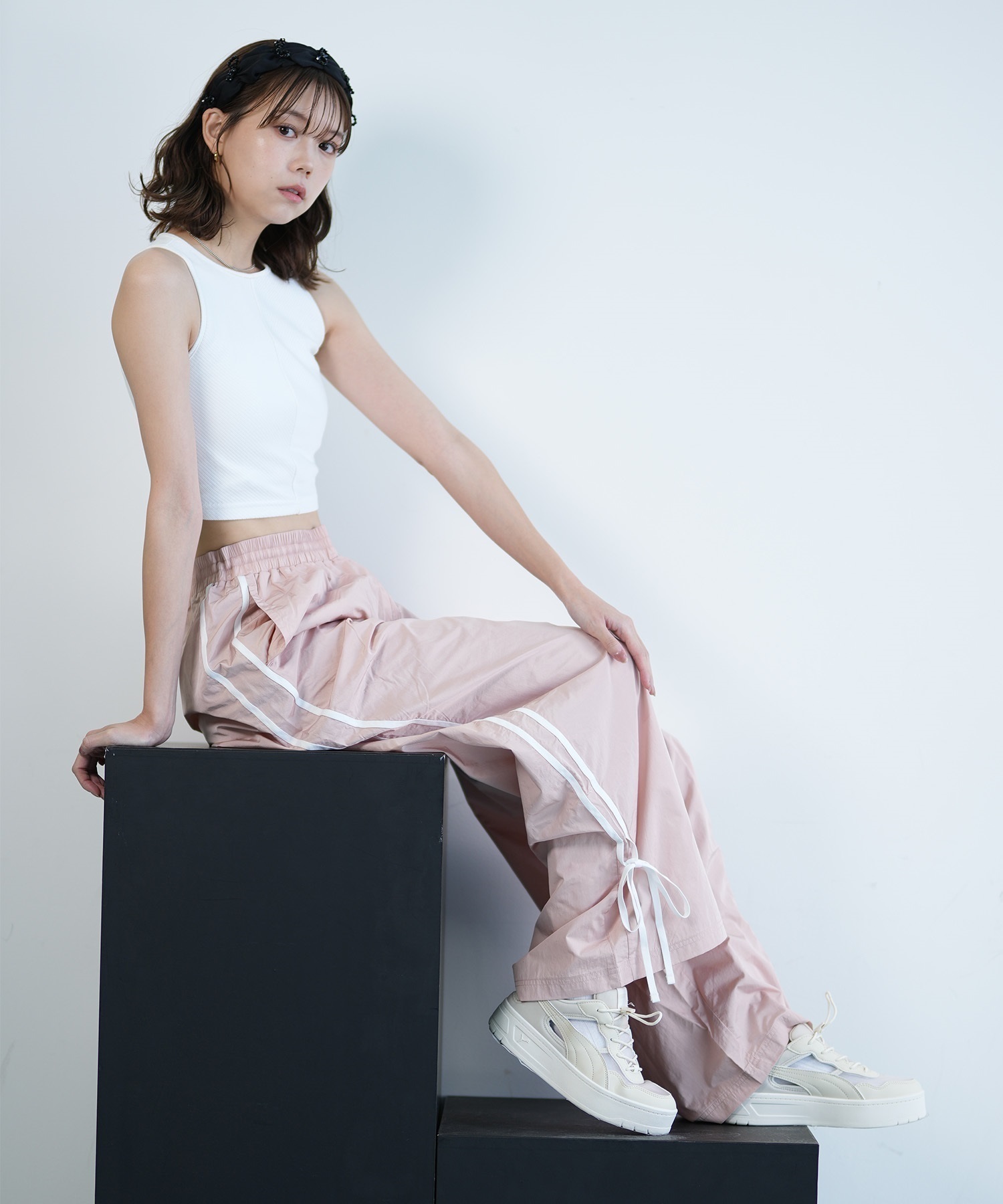 PUMA プーマ シューズ レディース スニーカー COURT LALLY SKYE MULE 402450(01-23.0cm)