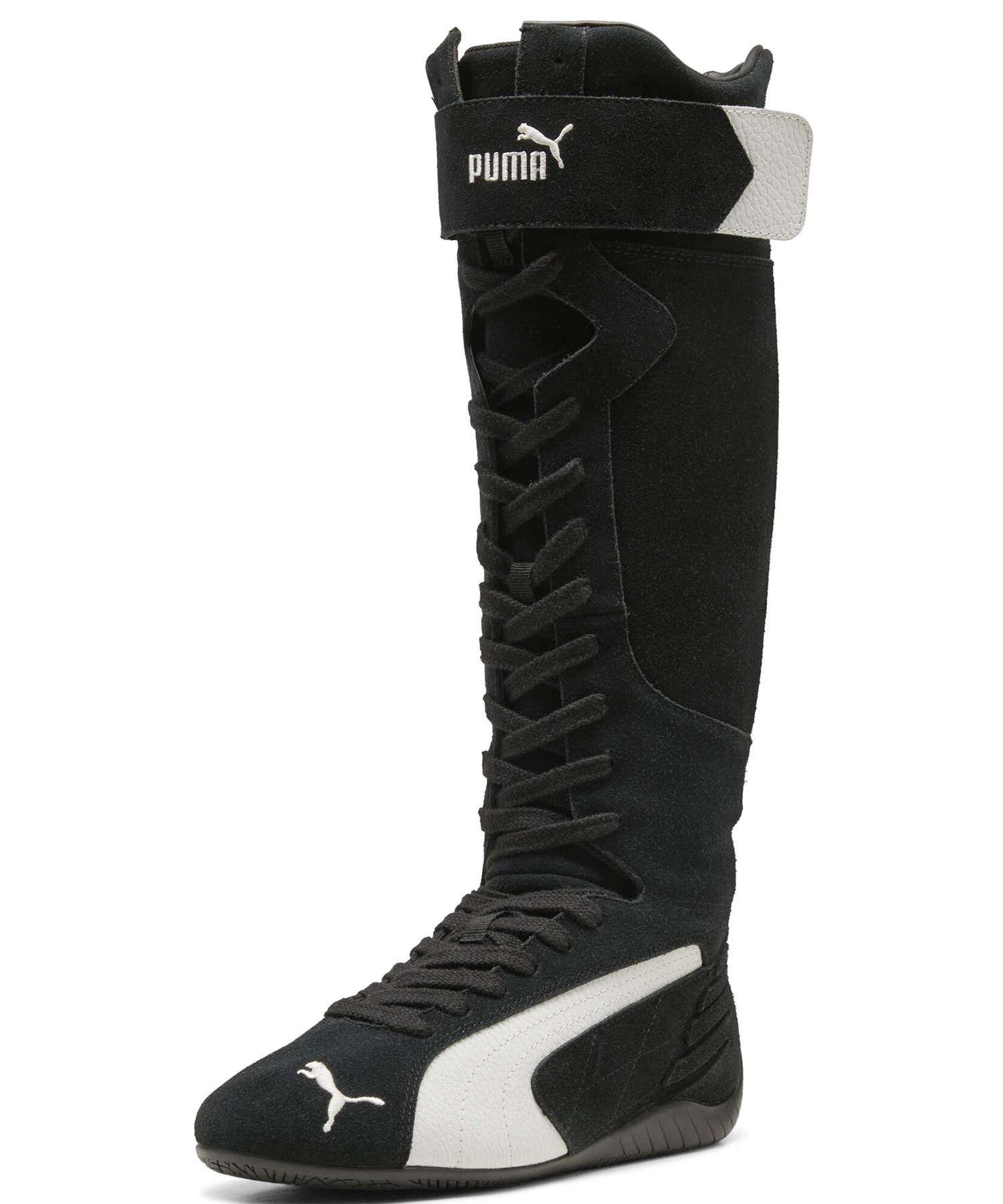 PUMA プーマ レディース ブーツ 韓国 コリア ロングブーツ SPEEDCAT BOOT WNS スピードキャット ブーツ 40377001(01-23.0cm)