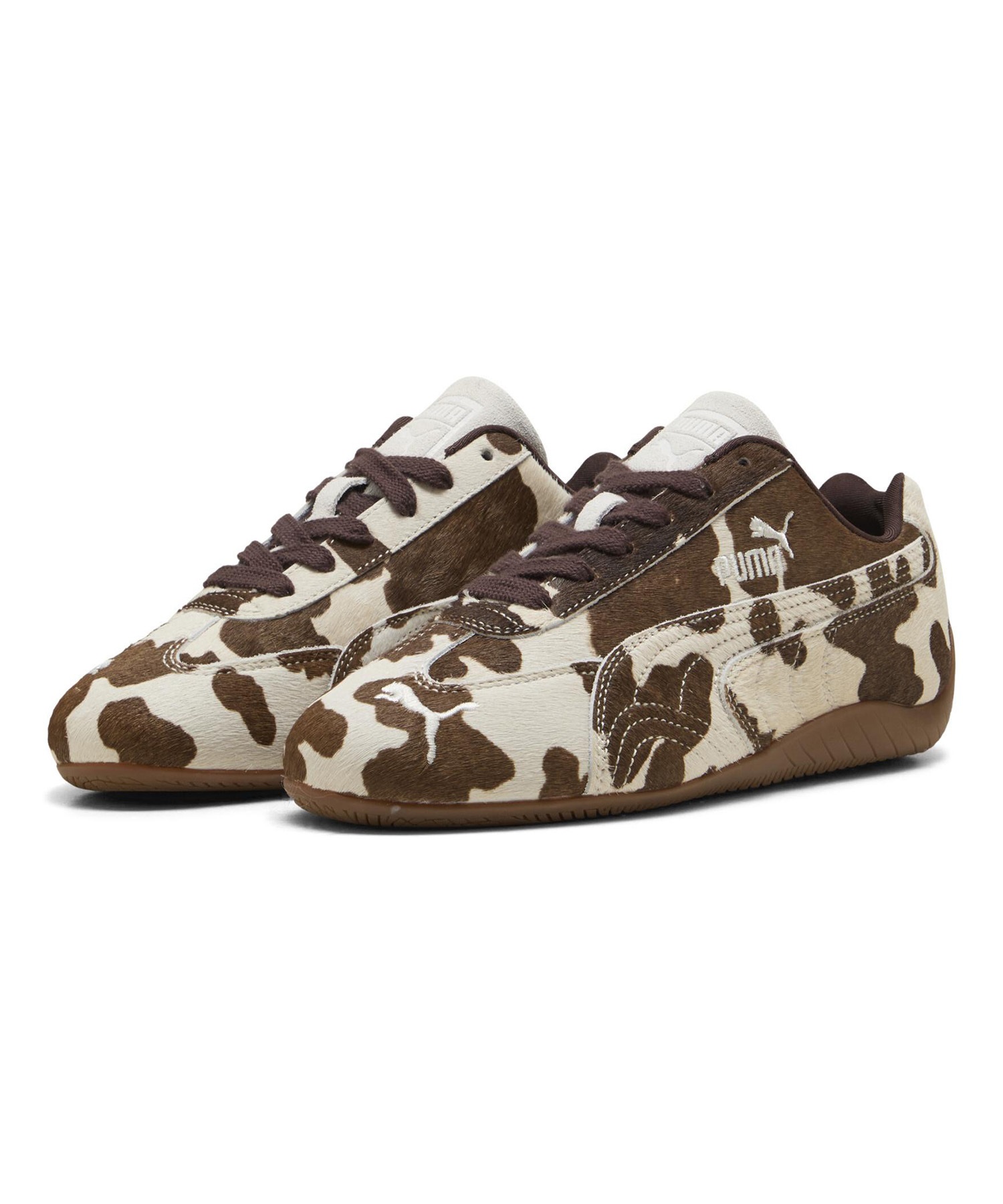 PUMA プーマ スニーカー レディース 韓国 アニマル カウ柄 SPEEDCAT COW WNS スピードキャット 406141 01(01-23.0cm)