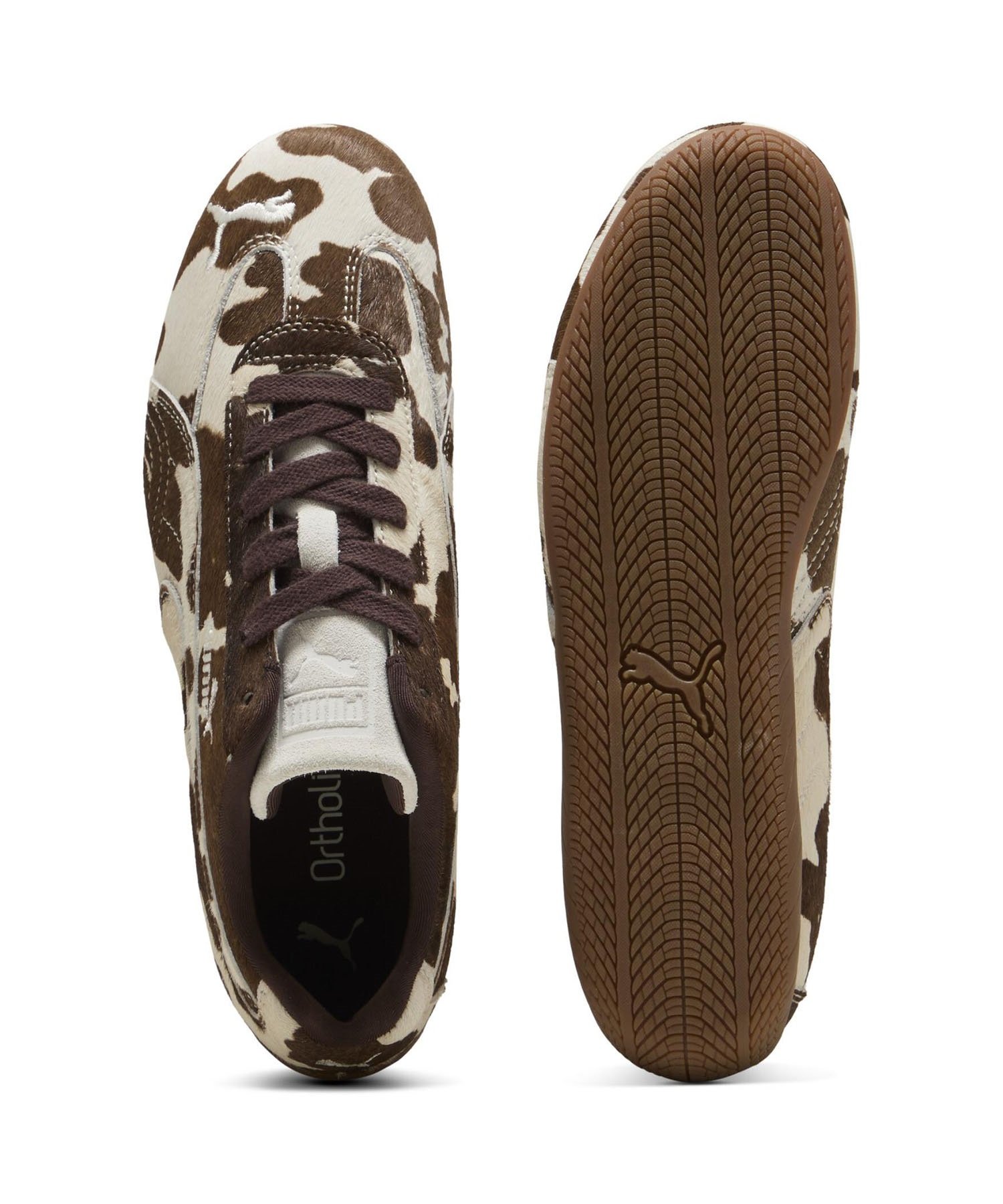PUMA プーマ スニーカー レディース 韓国 アニマル カウ柄 SPEEDCAT COW WNS スピードキャット 406141 01(01-23.0cm)