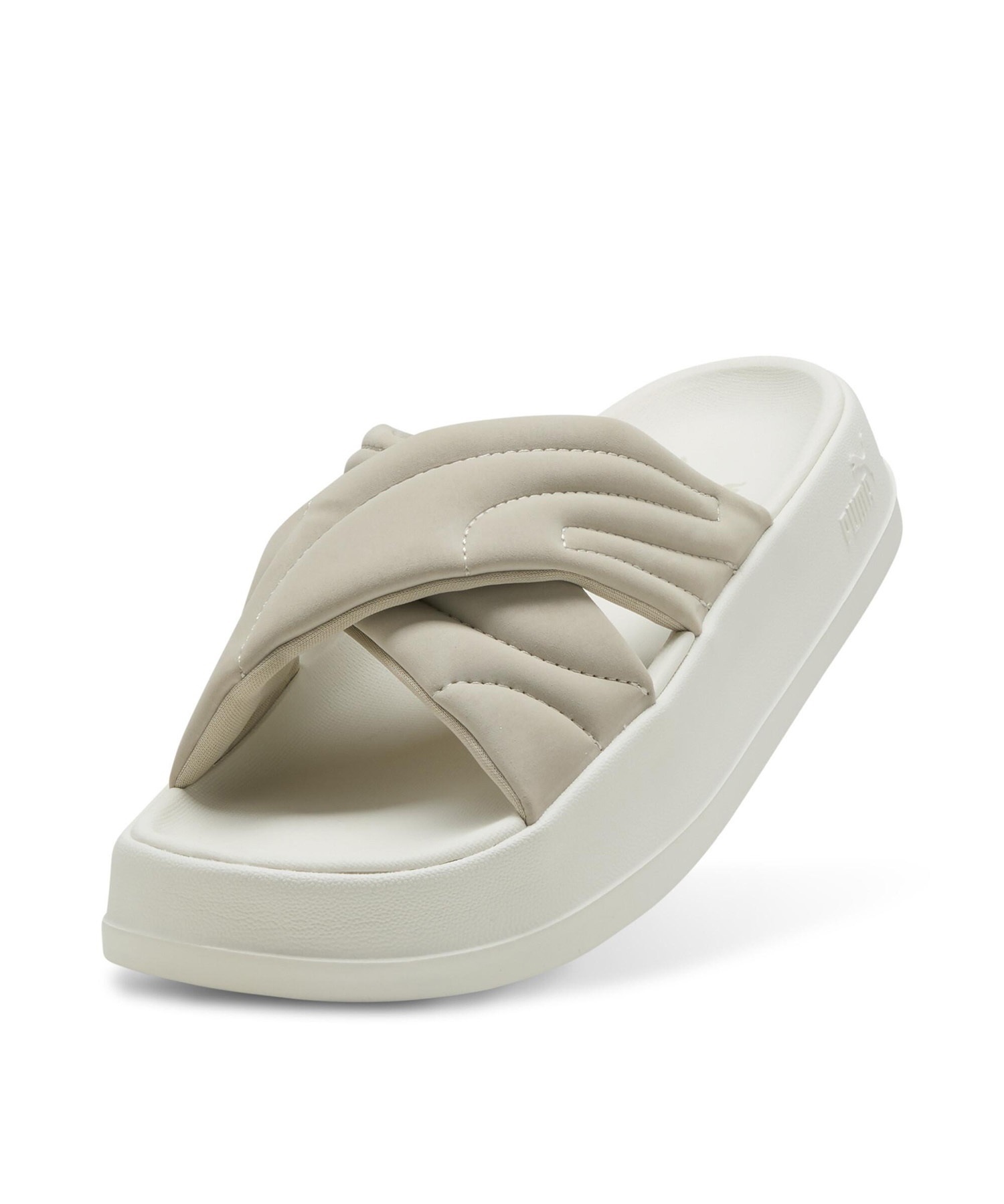 PUMA プーマ サンダル レディース 厚底 スライドサンダル LEADCAT PLATFORM リードキャット プラットフォーム 400340(01-23.0cm)