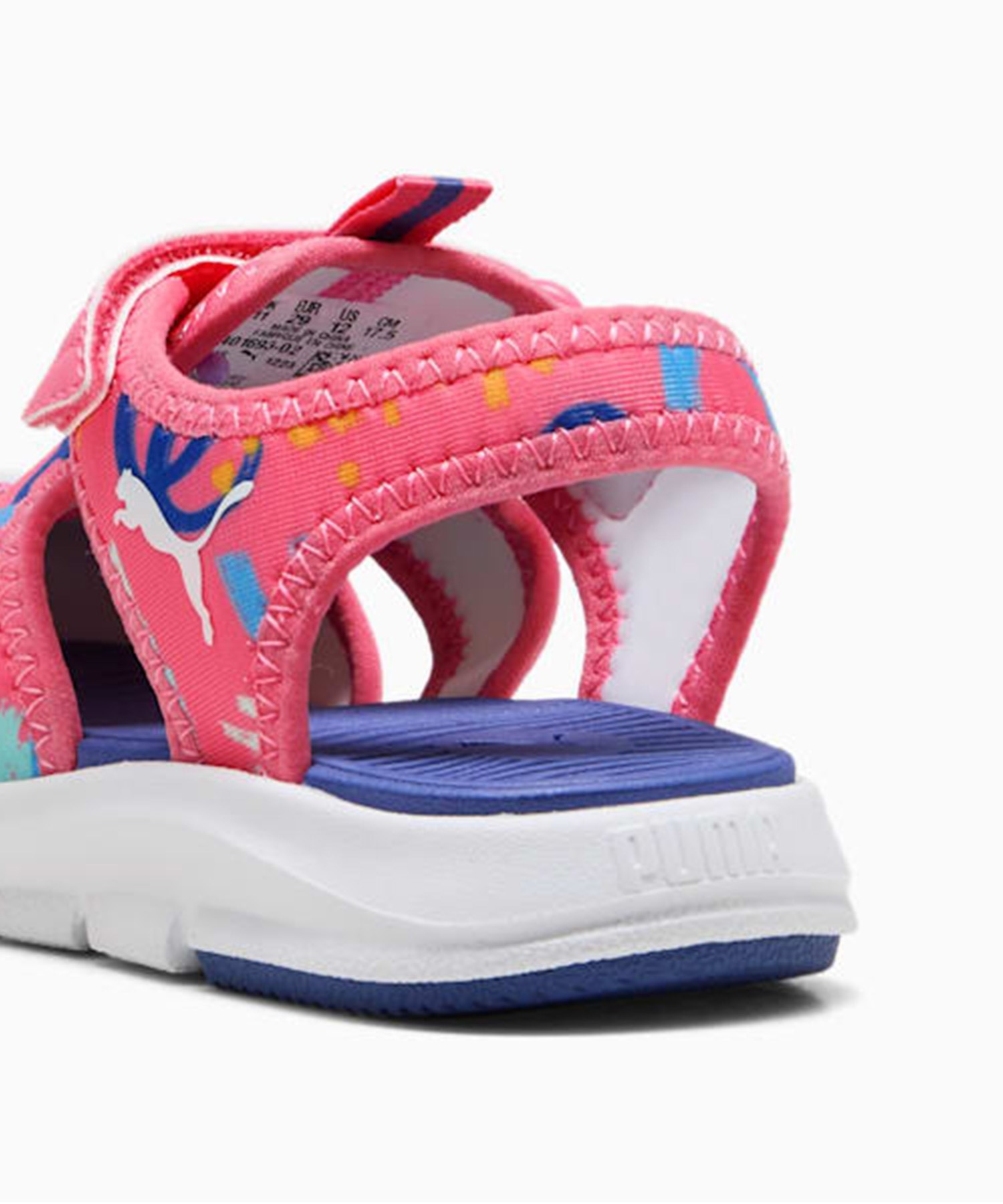 【試着のみ】PUMAプーマサンダルホワイト＆オレンジ puma380555.jpg