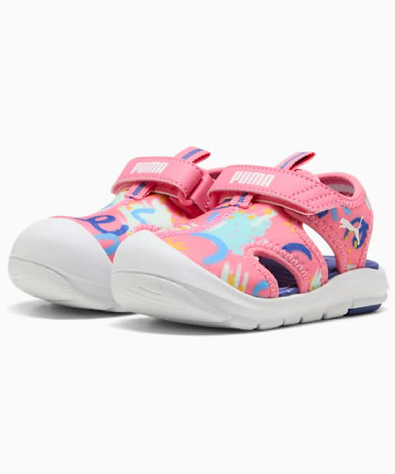 PUMA プーマ キッズ ベビー サンダル 水陸両用 水遊び ファンレーサー サンダル AOP V インファント 12.0～16.5cm 401695(02-12.0cm)
