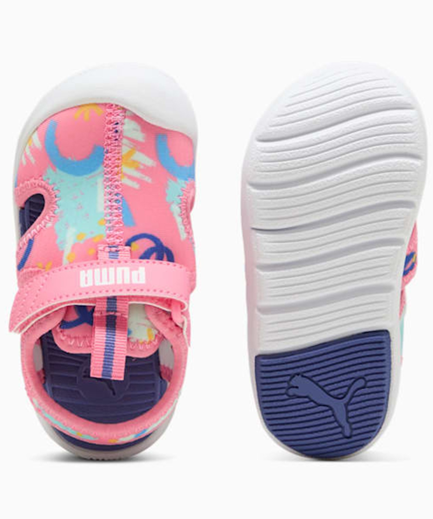 PUMA プーマ キッズ ベビー サンダル 水陸両用 水遊び ファンレーサー サンダル AOP V インファント 12.0～16.5cm 401695(02-12.0cm)