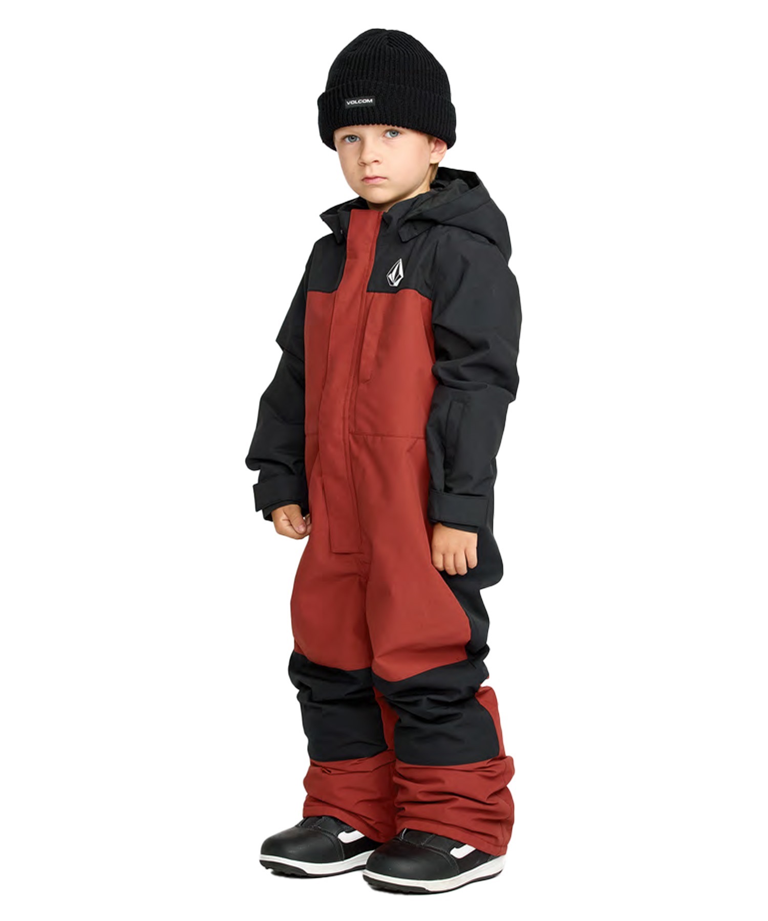 VOLCOM ボルコム LITTLE FLURRY ONE PIECE スノーボード ウェア ワンピース キッズ ムラサキスポーツ 25-26モデル MM G4【2526】(BLK-2T)