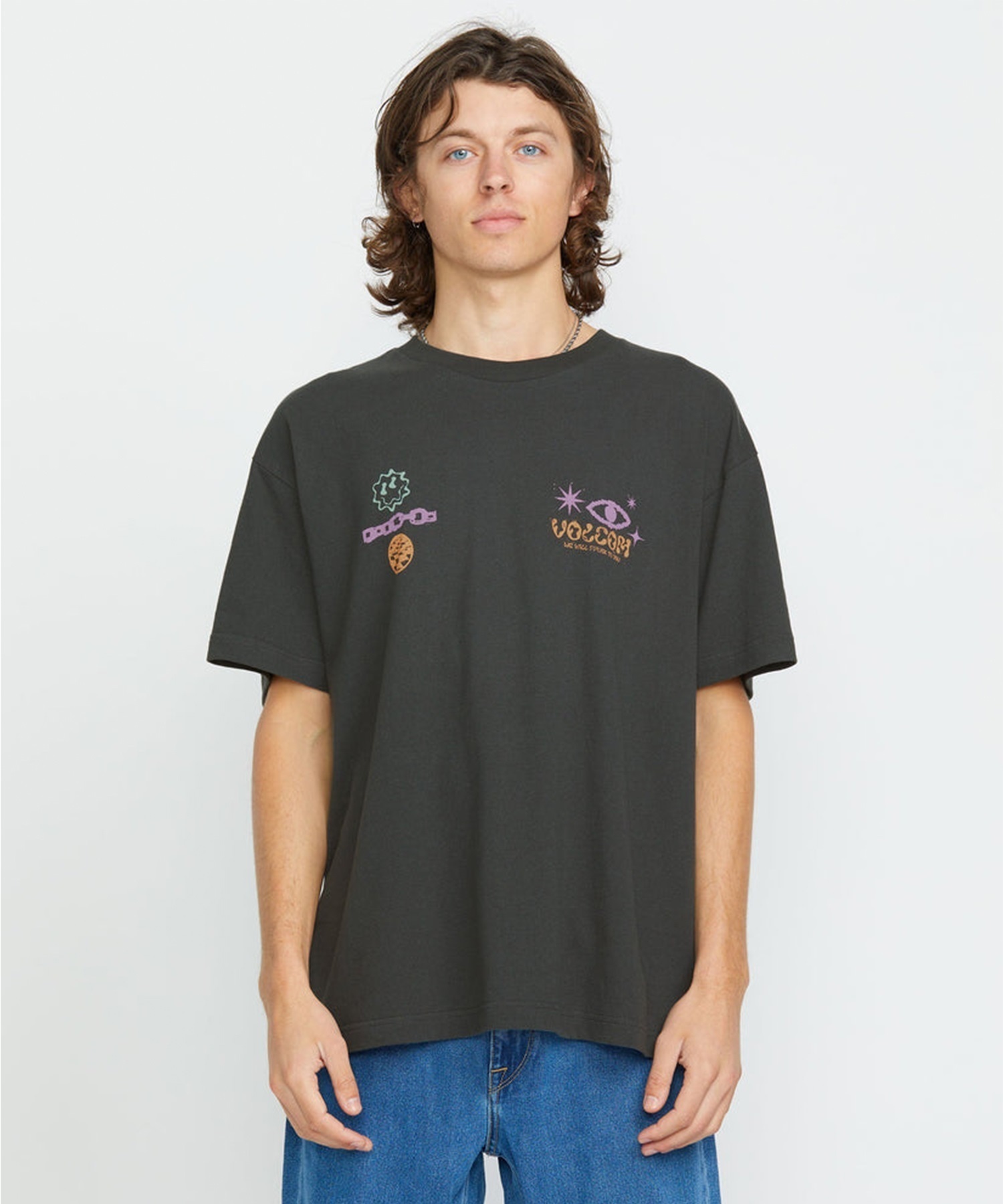 VOLCOM ボルコム 半袖 Tシャツ メンズ バックプリント フロント 