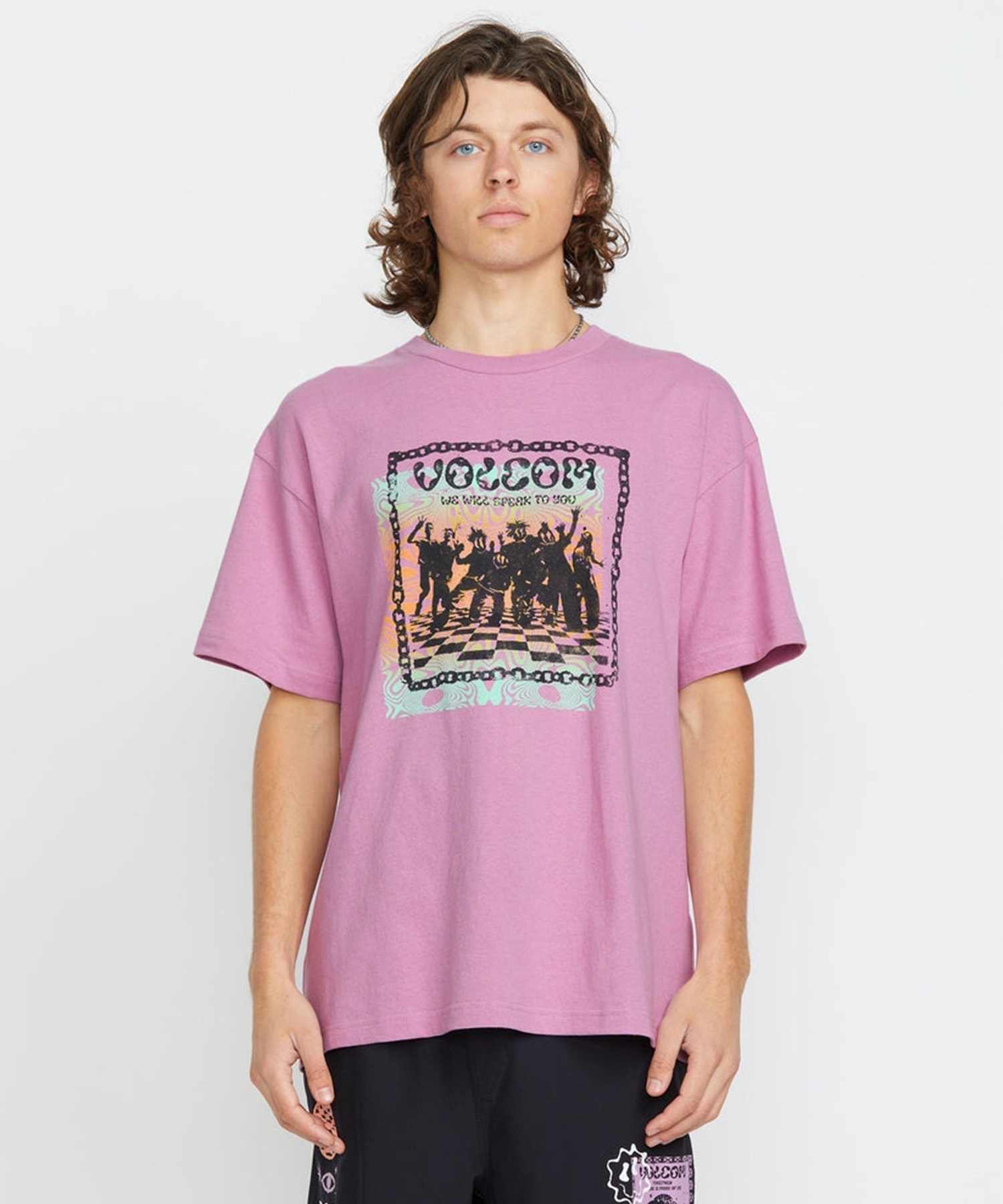 VOLCOM ボルコム 半袖 Tシャツ メンズ バックプリント フロント