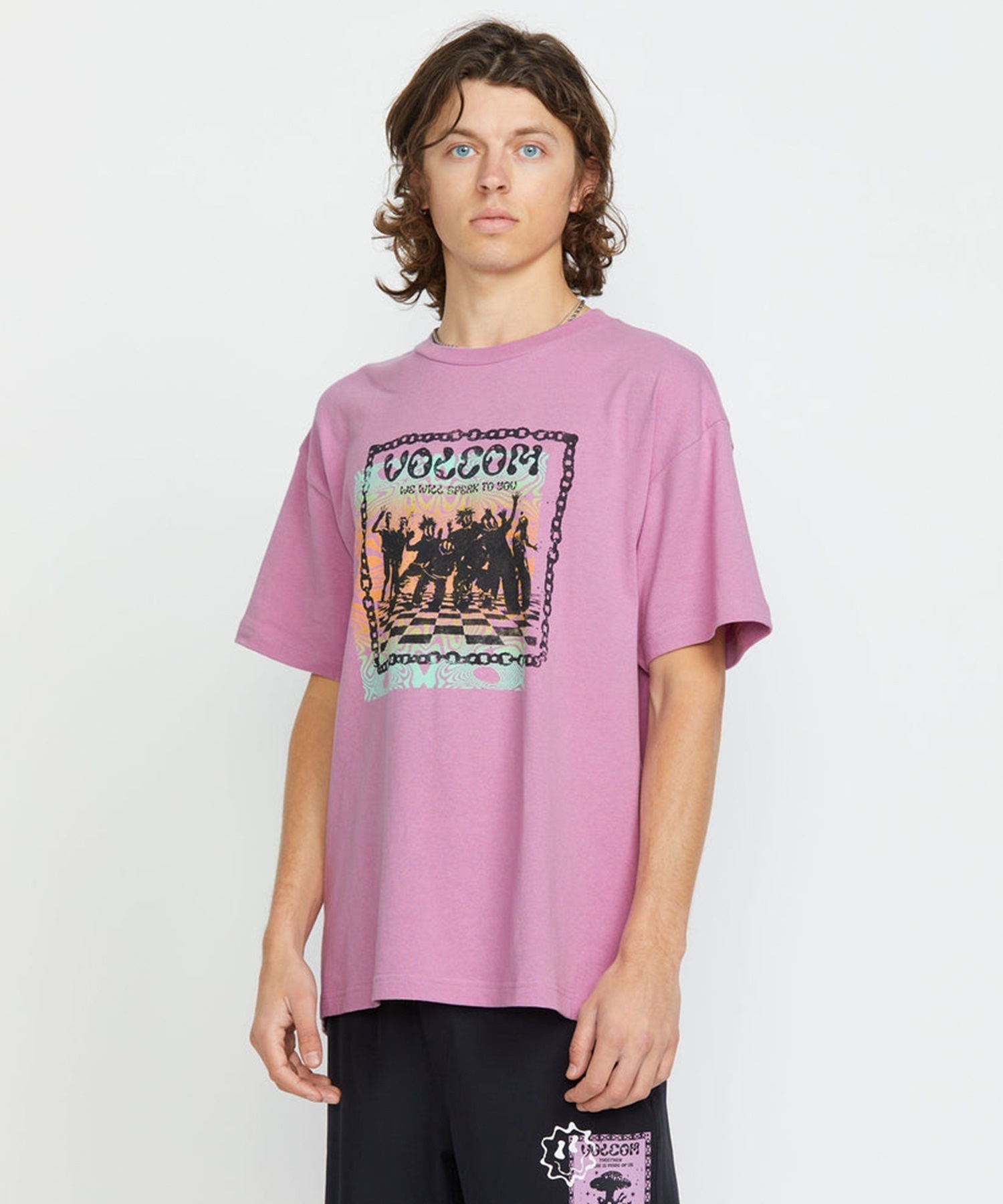 VOLCOM ボルコム 半袖 Tシャツ メンズ バックプリント フロント