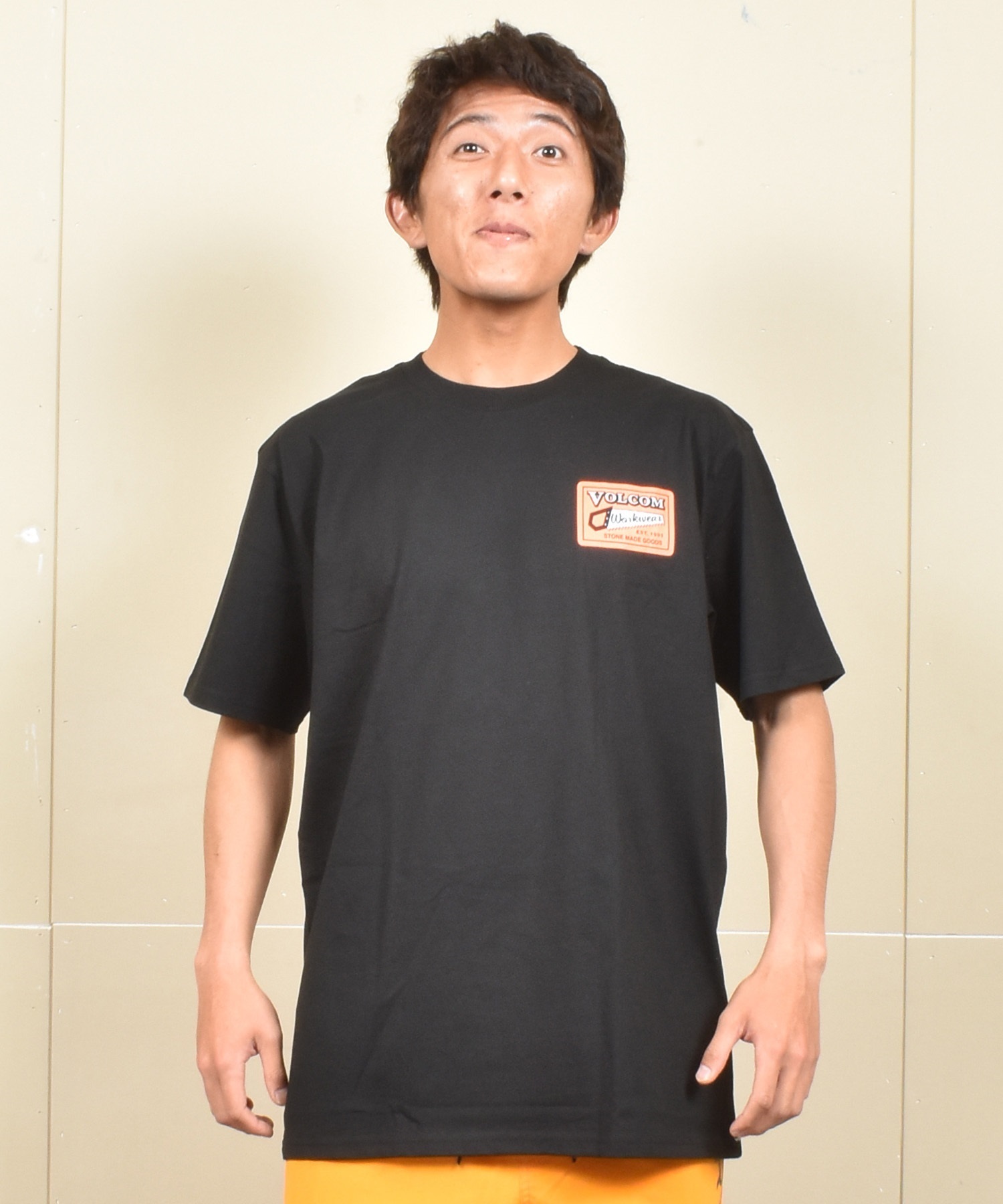 VOLCOM ボルコム 半袖 Tシャツ メンズ バックプリント オーバーサイズ A5202501 ムラサキスポーツ限定(WHT-M)