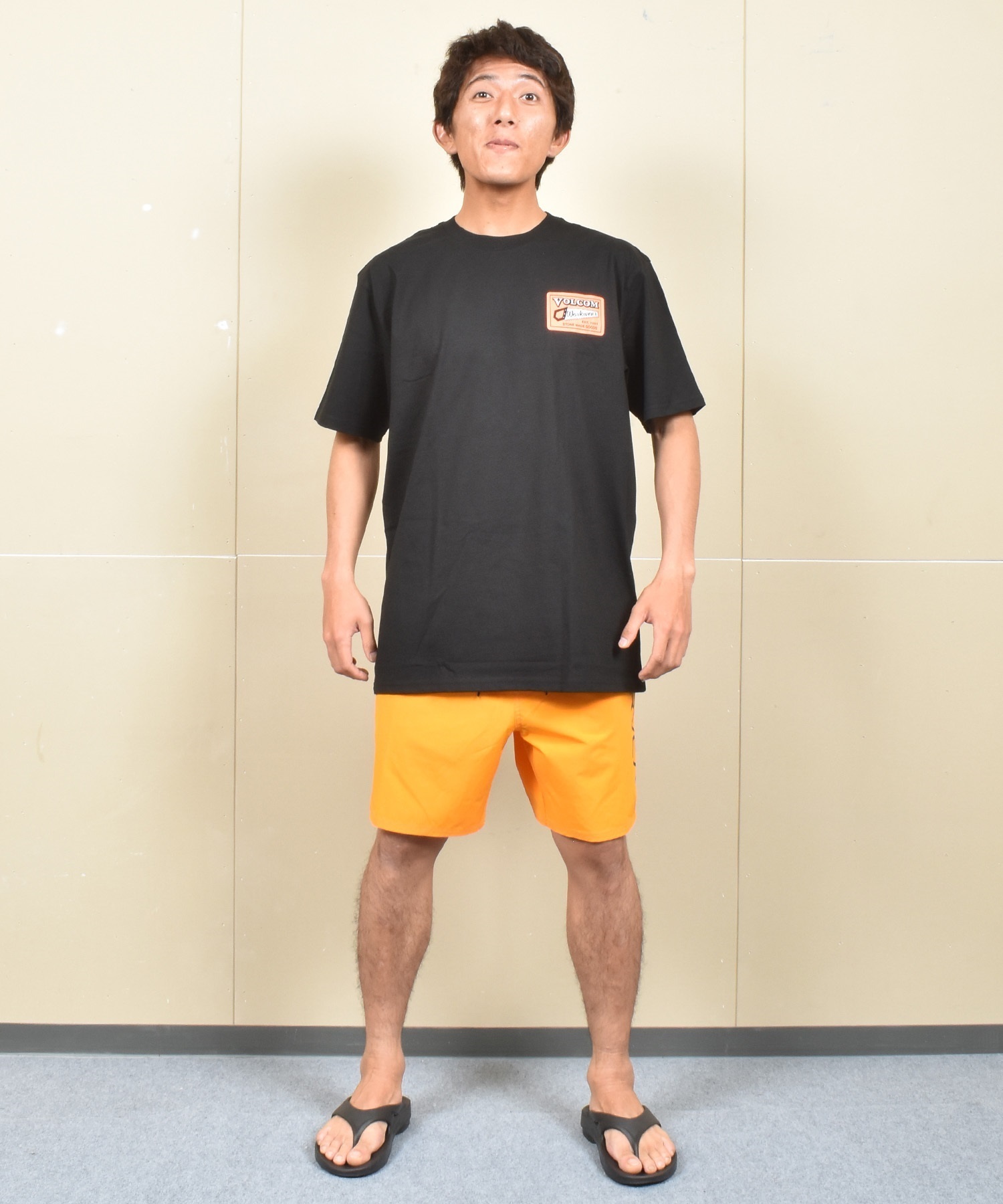 VOLCOM ボルコム 半袖 Tシャツ メンズ バックプリント オーバーサイズ A5202501 ムラサキスポーツ限定(WHT-M)