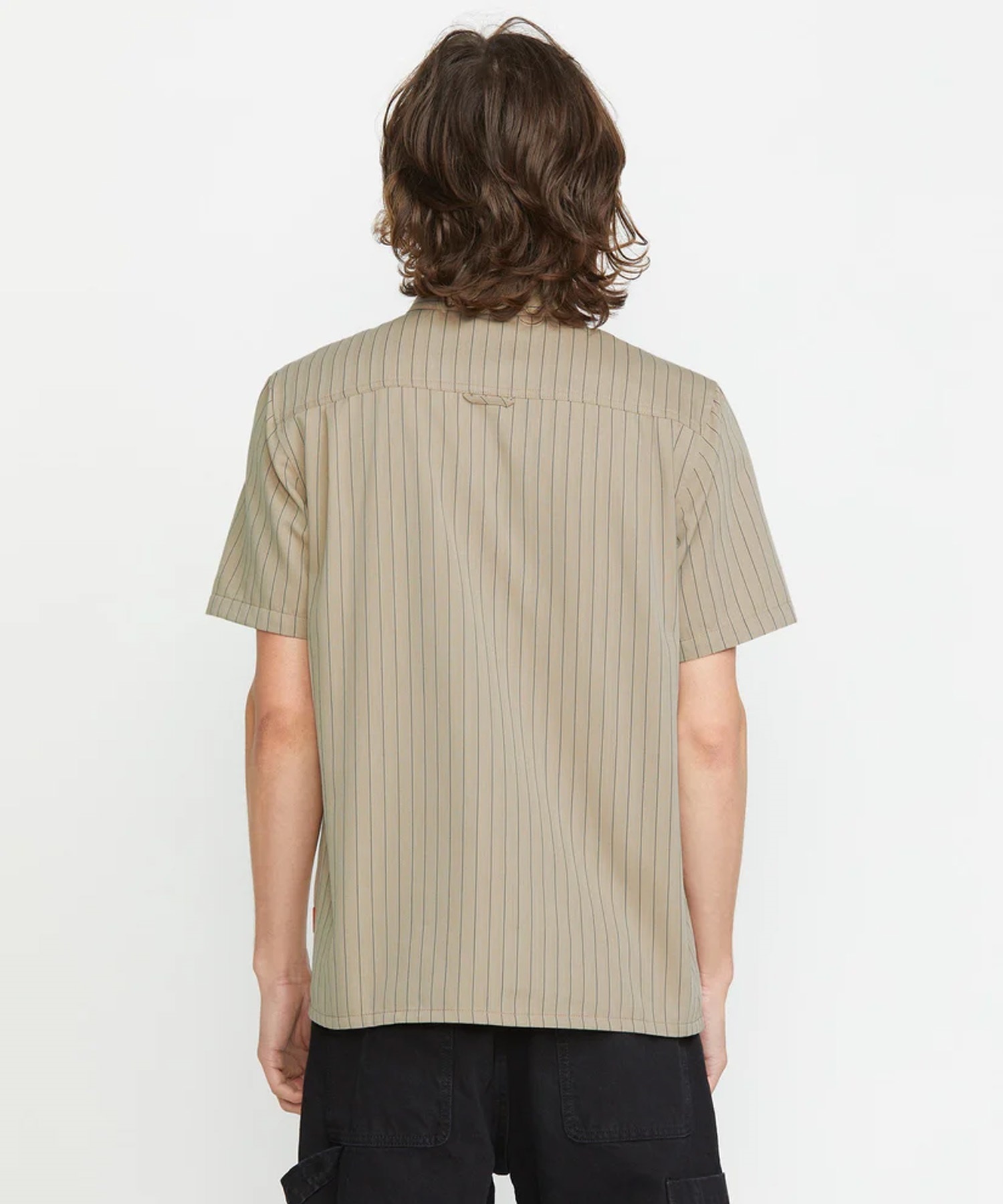 VOLCOM ボルコム 半袖 シャツ メンズ ワークシャツ ストライプ柄 Trade Stone Short Sleeve A0412502(LKH-M)