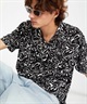 VOLCOM ボルコム 半袖 シャツ メンズ 総柄 ボクシーフィット Filip Rygalski Shirt A0412506(BLK-M)