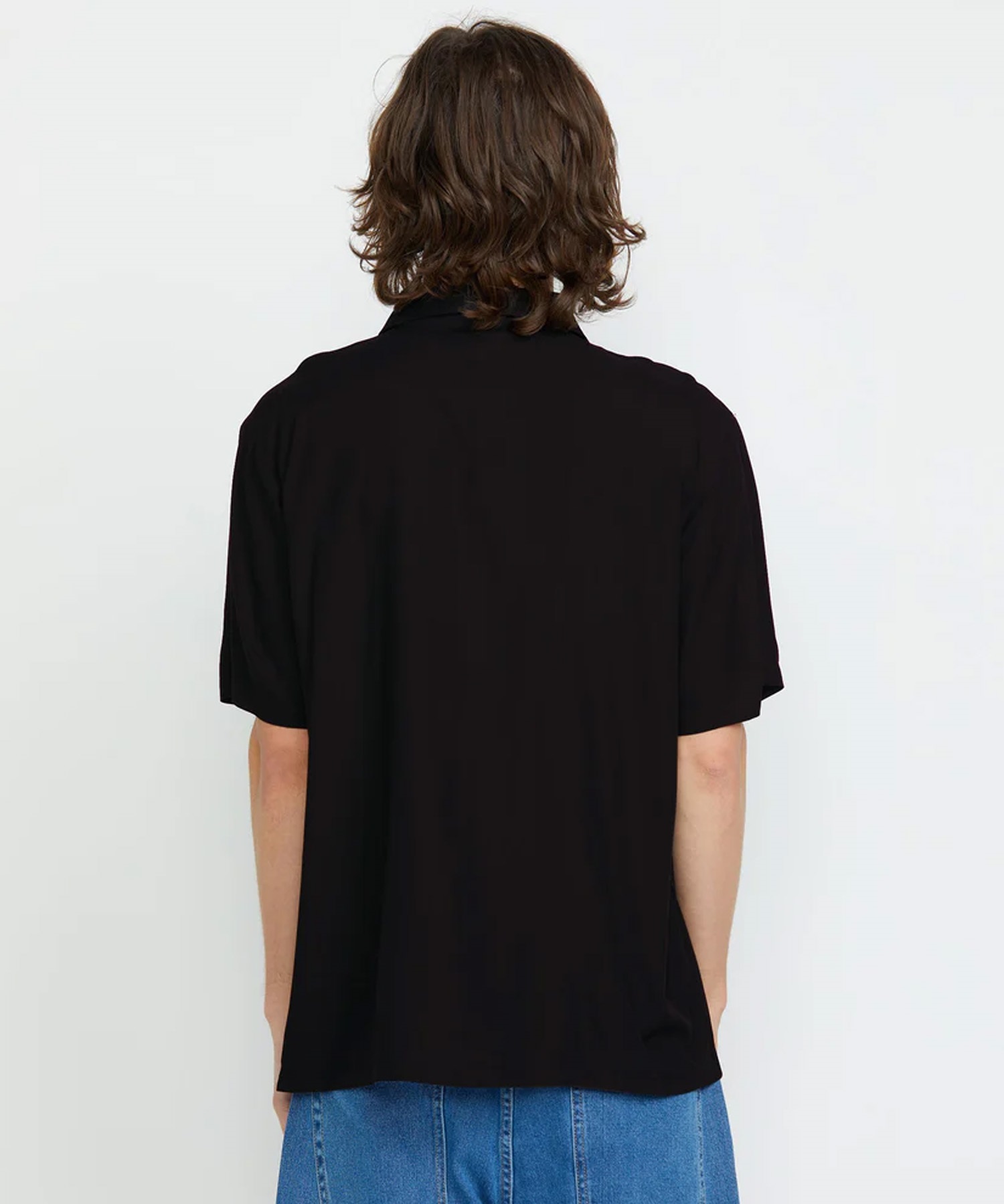 VOLCOM ボルコム 半袖 シャツ メンズ ボクシーフィット Filip Rygalski Woven Shirt A0412516(BLK-M)
