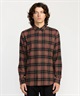 VOLCOM ボルコム 長袖 シャツ メンズ チェックシャツ ロングスリーブシャツ CADEN PLAID LS A0532506(LRD-S)
