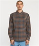 VOLCOM ボルコム 長袖 シャツ メンズ チェックシャツ ロングスリーブシャツ CADEN PLAID LS A0532506(LRD-S)