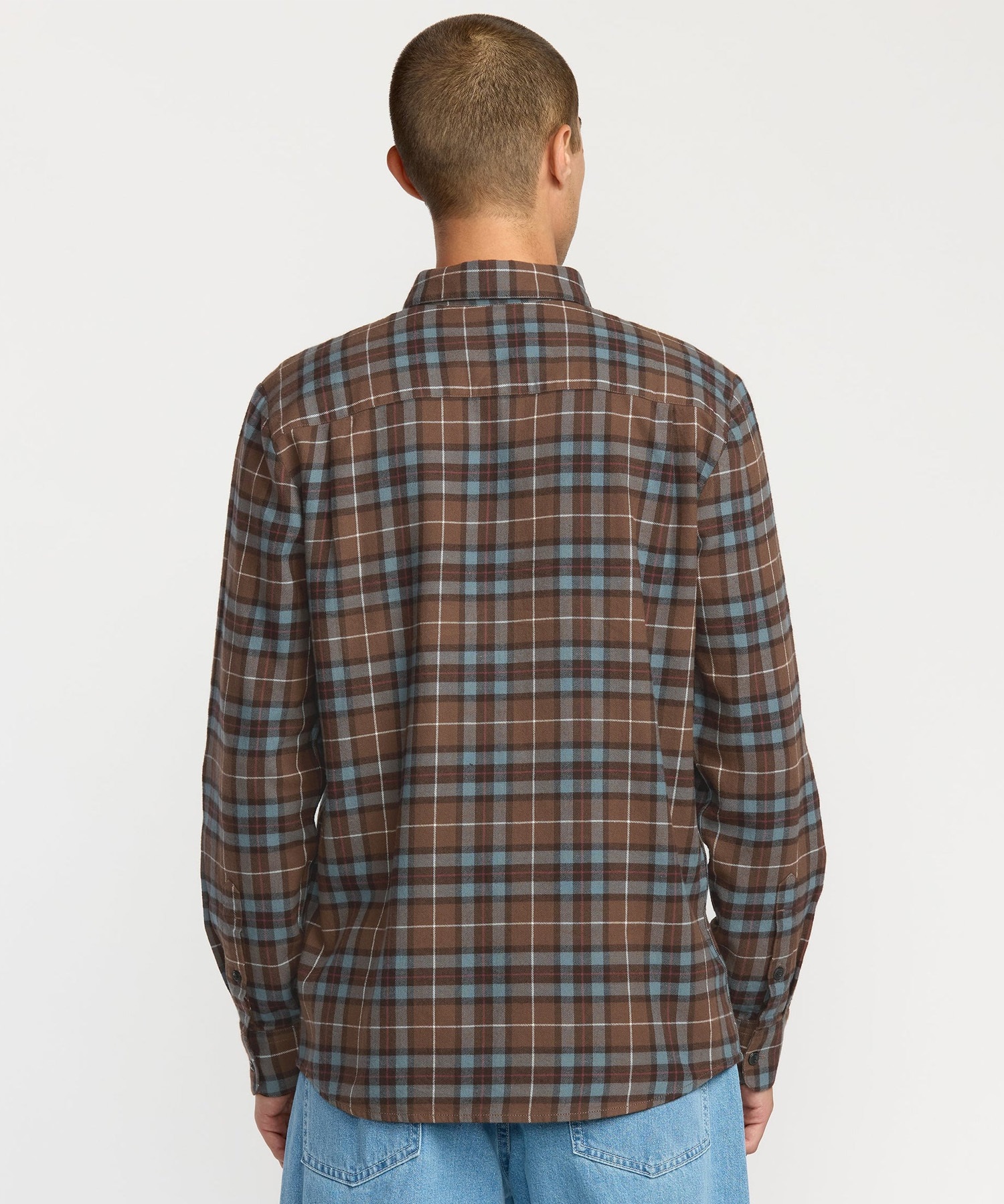 VOLCOM ボルコム 長袖 シャツ メンズ チェックシャツ ロングスリーブシャツ CADEN PLAID LS A0532506(LRD-S)