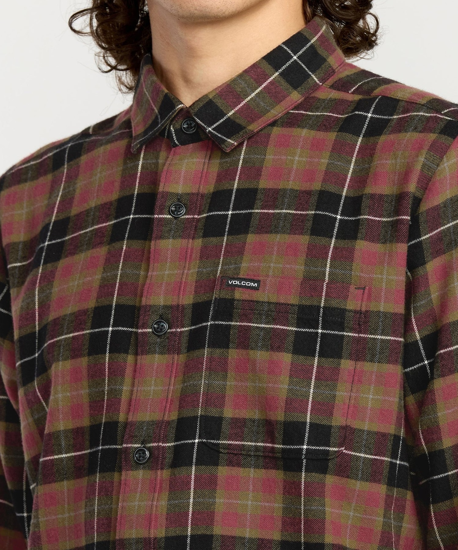 VOLCOM ボルコム 長袖 シャツ メンズ チェックシャツ ロングスリーブ